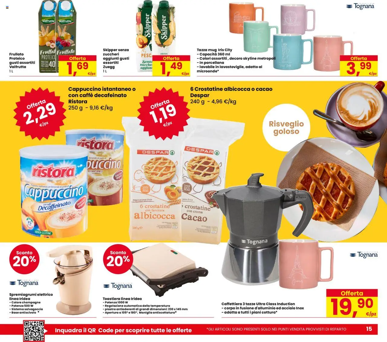 Volantino Eurospar del 18.09.2025 | Pagina: 15 | Prodotti: Caffè, Pasta, Champagne, Cacao