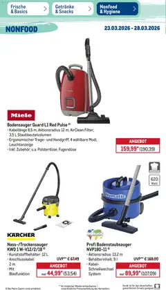 Metro Prospekt 	 ab 23.03.2026 gültig | Seite: 45 | Produkte: Kabel, Miele