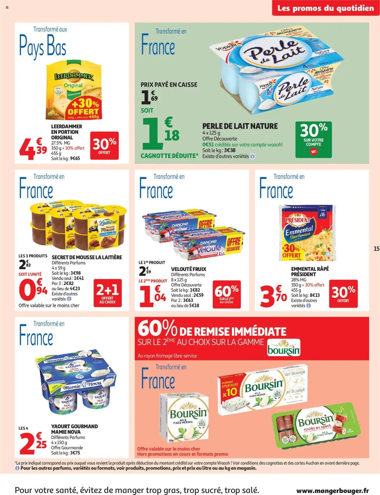  | Page: 15 | Produits: Ail, Mousse, Emmental, Noix