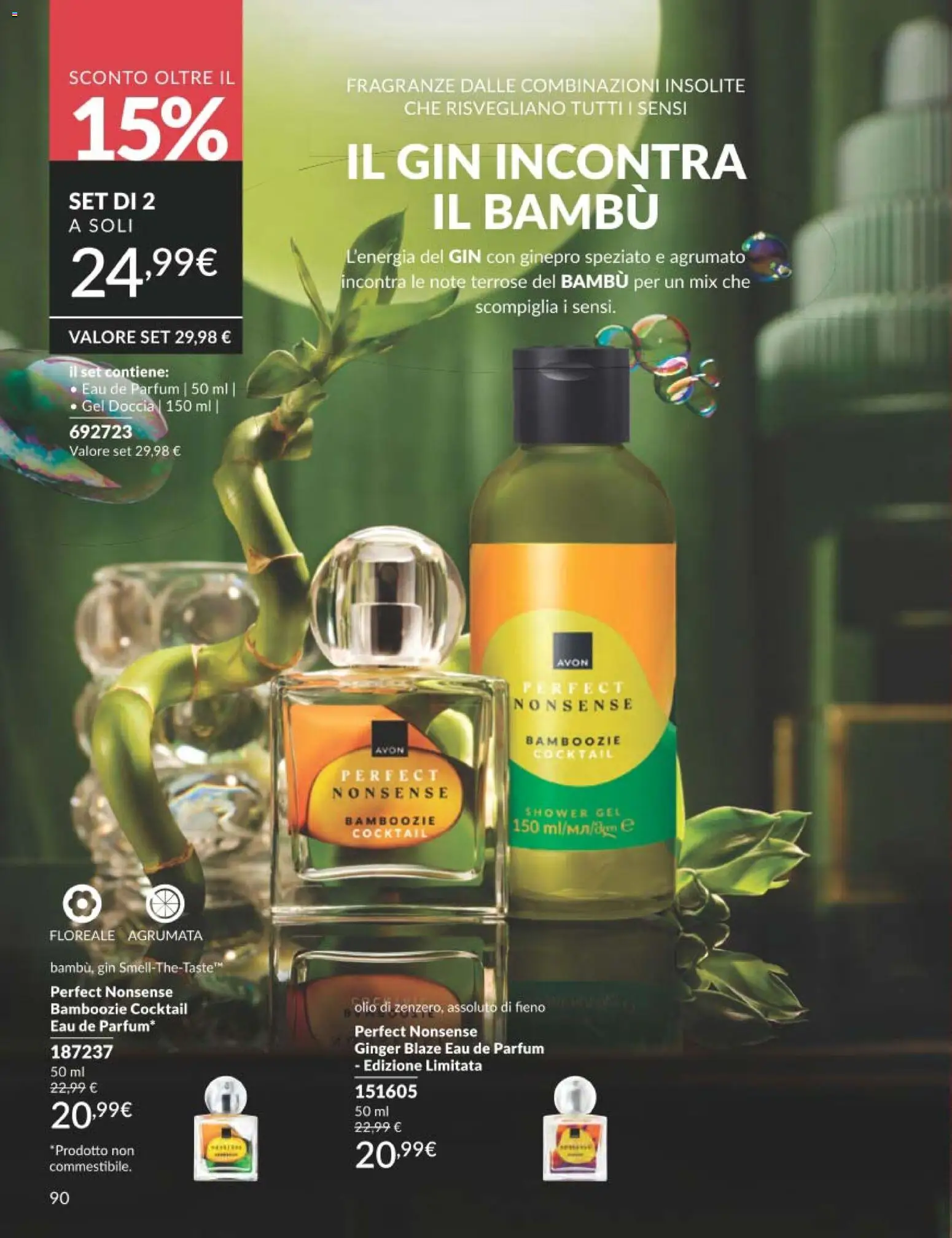 Volantino Avon del 01.02.2026 | Pagina: 90 | Prodotti: Gin, Olio, Doccia