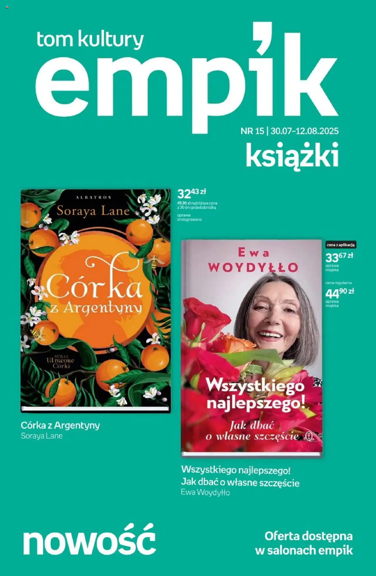Empik promocje - Tom kultury Książki od 30.07.2025 | Strona: 1 | Produkty: Książki