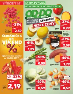 Kaufland leták platný od 23.10.2025 | Strana: 70 | Produkty: Mandarinky, Cibuľa, Mango, Maliny