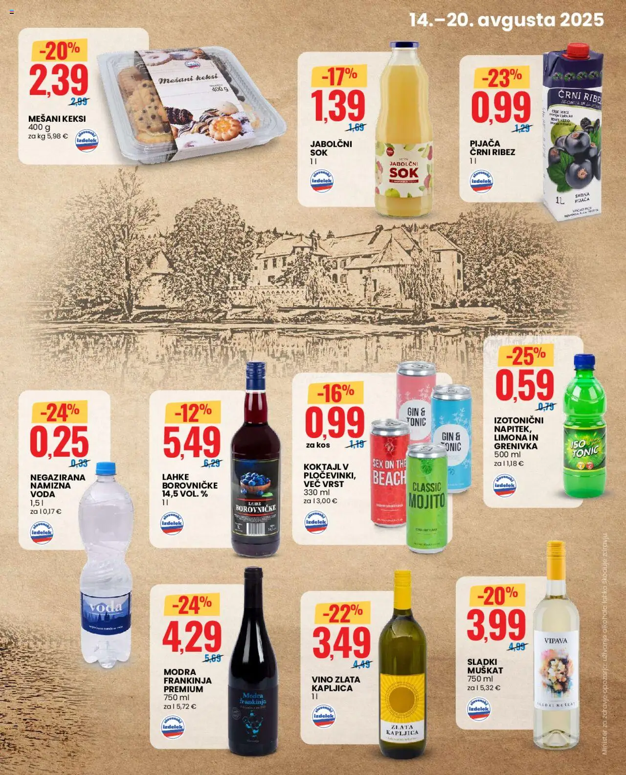 Eurospin - Velenje │ velja od 14.08.2025 | Stran: 5 | Izdelki: Ribez, Sok, Vino, Gin