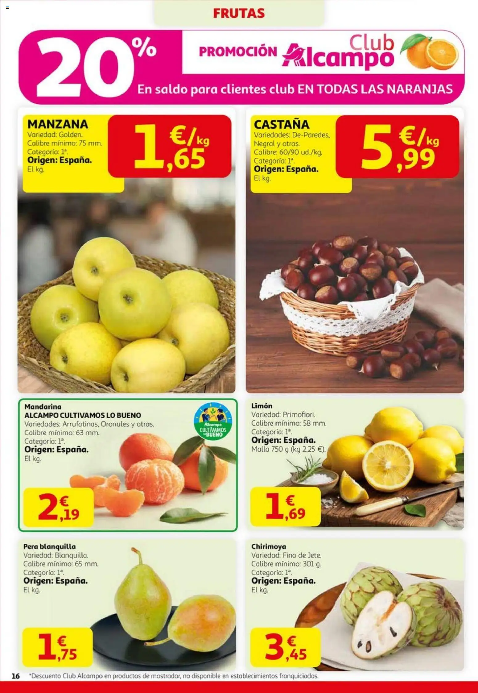 Alcampo - Black Friday  │ válido desde el 06.11.2025 | Página: 16 | Productos: Naranjas, Manzana