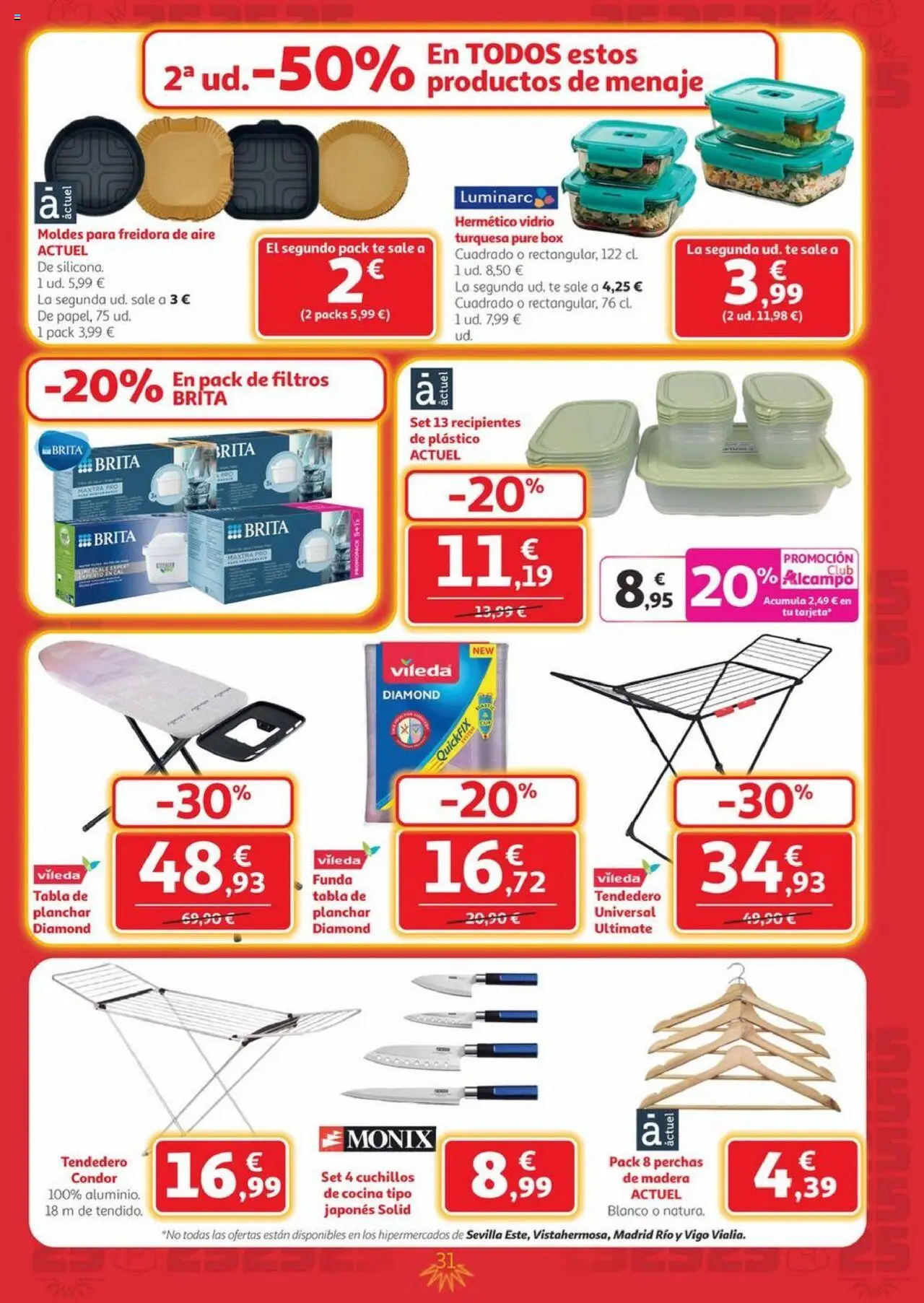 Alcampo - Canarias │ válido desde el 25.09.2025 | Página: 31 | Productos: Té, Tendedero, Funda, Cocina