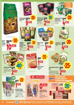 E.leclerc katalog akcije – veljaven od 18.03.2026 | Stran: 32 | Izdelki: Keksi, Namaz, Kava, Kosmici