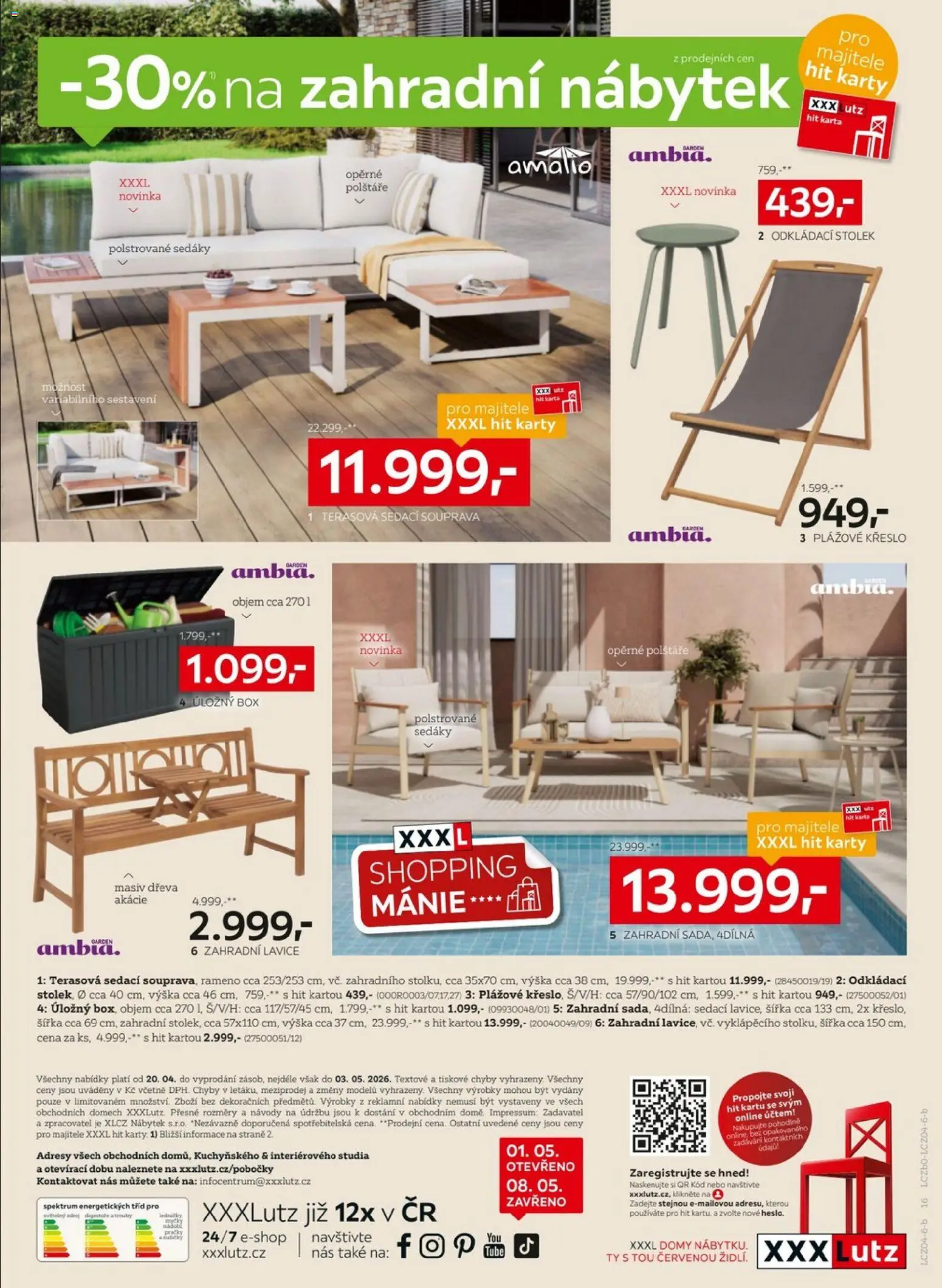 XXXLutz leták od 20.04.2026 | Strana: 16 | Produkty: Polštáře, Sedací souprava, Nábytek, Zahradní nábytek