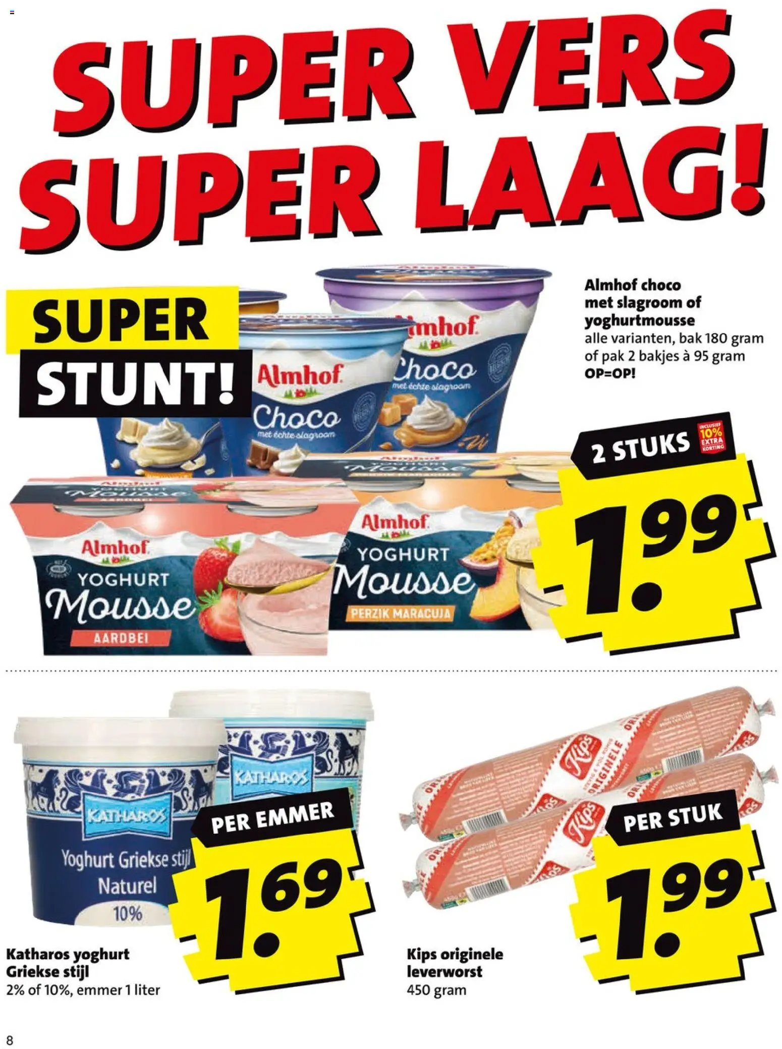 {H1} | Pagina: 8 | Producten: Yoghurt, Slagroom, Aardbei