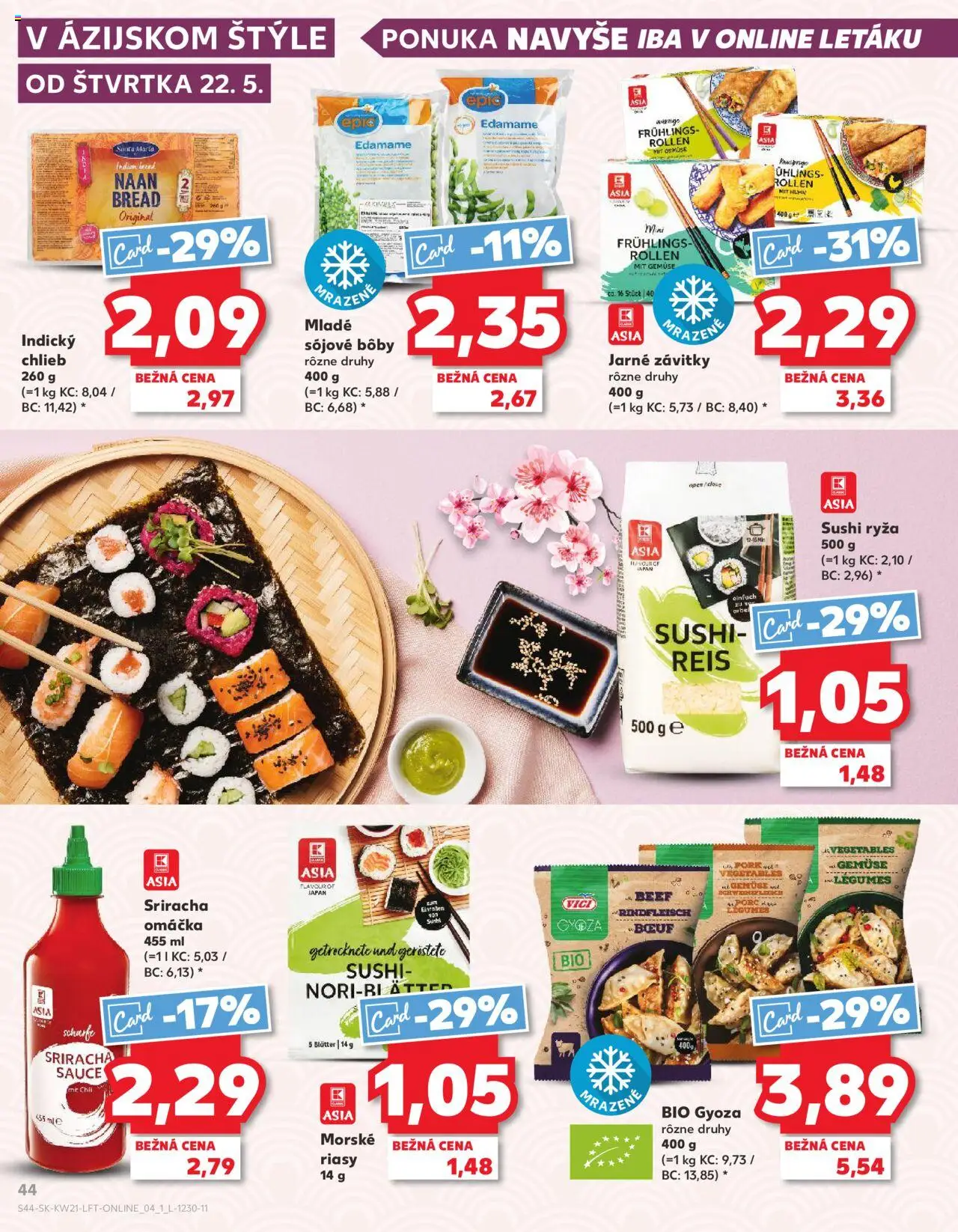 Nové Kaufland akcie – leták je platný od 22.05.2025 | Strana: 44