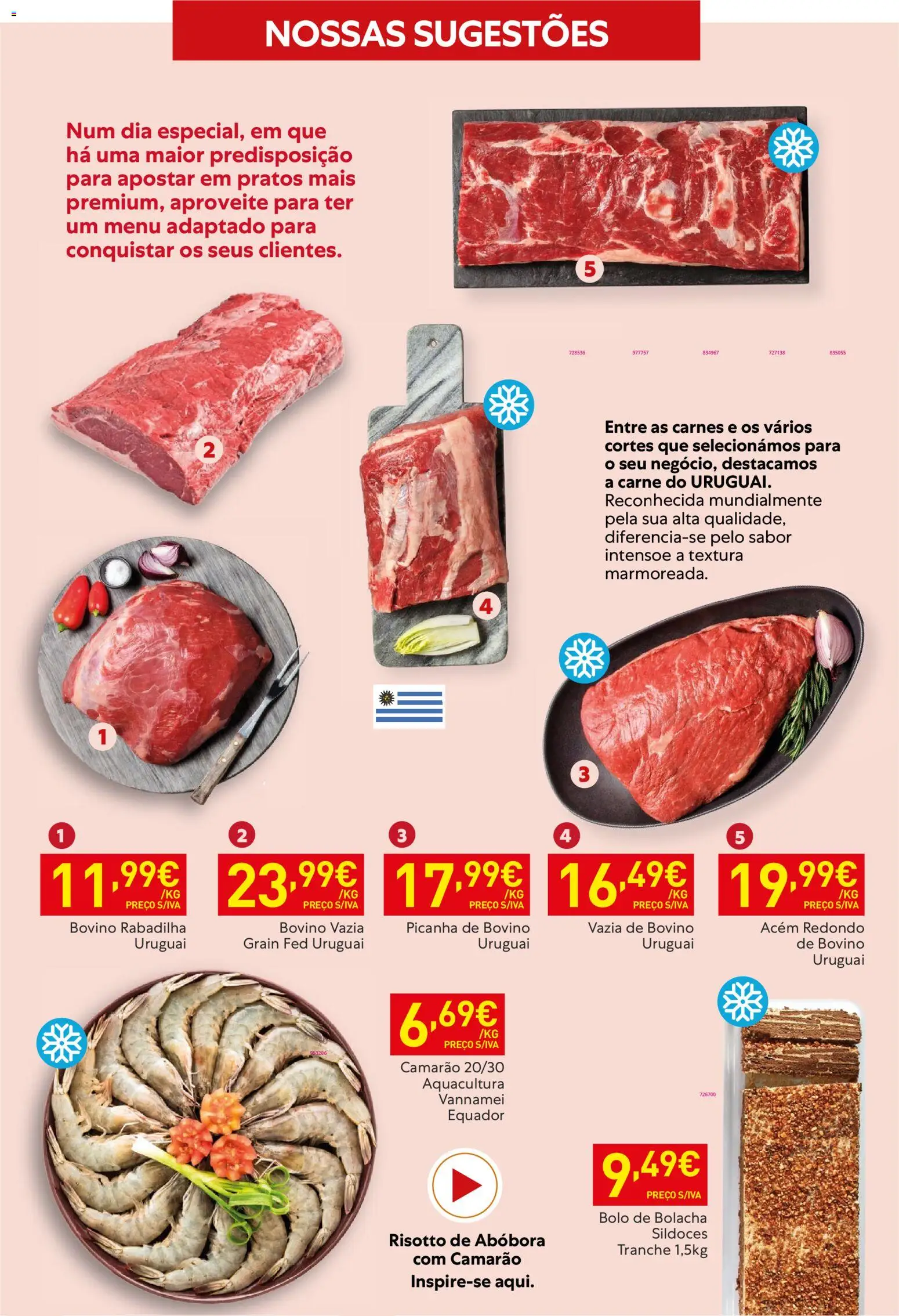 Recheio - Horeca Bons Negócios │ válido de 10.02.2026 | Página: 15 | Produtos: Pratos, Camarão, Abóbora, Carne