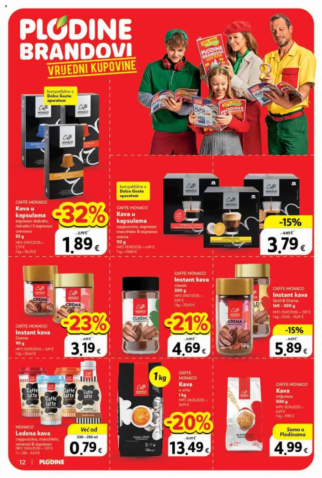 Plodine katalog | vrijedi od 01.10.2025 | Stranica: 12 | Proizvodi: Dolce Gusto, Kava, Ledena kava