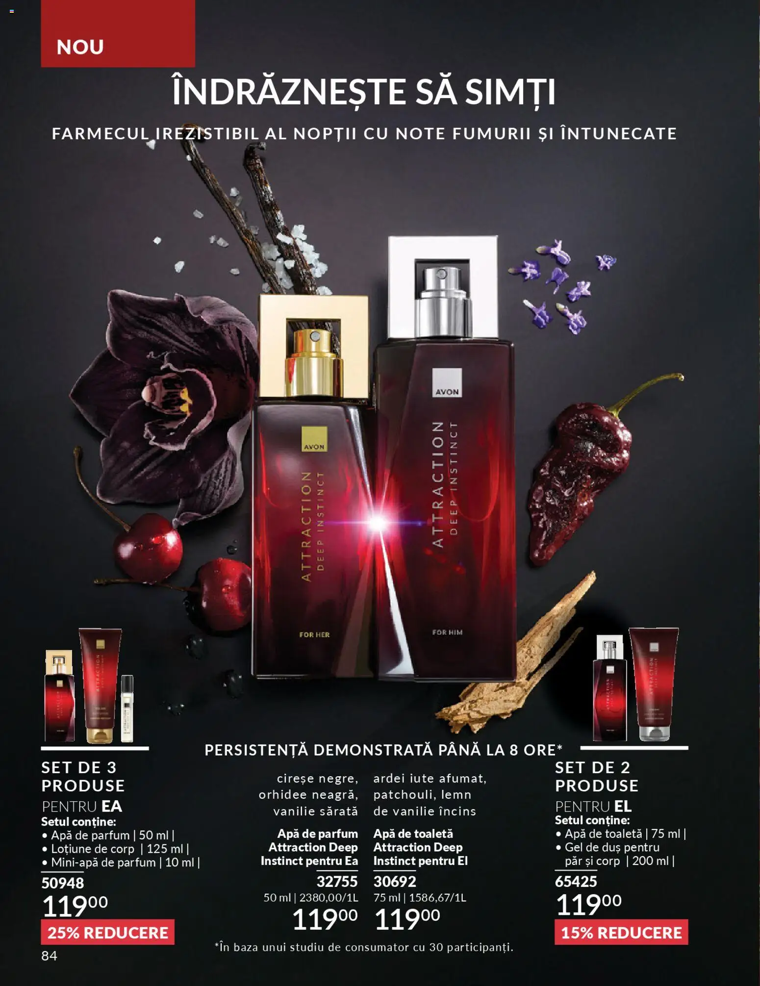 Noul catalog Avon – valabil de la 01.04.2026 | Pagină: 86 | Produse: Apă de parfum, Toaletă, Duș, Cireșe