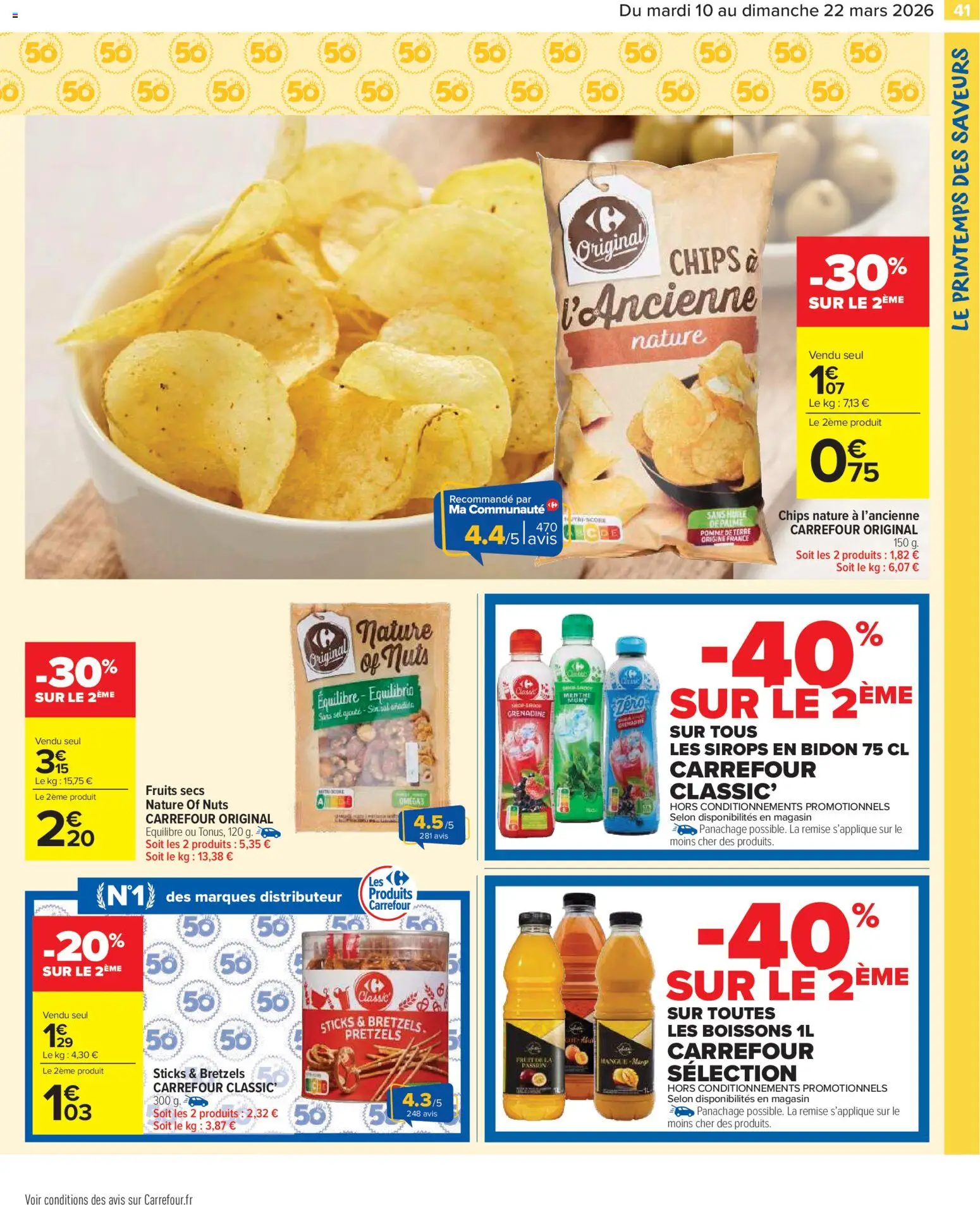 {H1} | Page: 43 | Produits: Menthe, Pomme, Huile, Bretzels