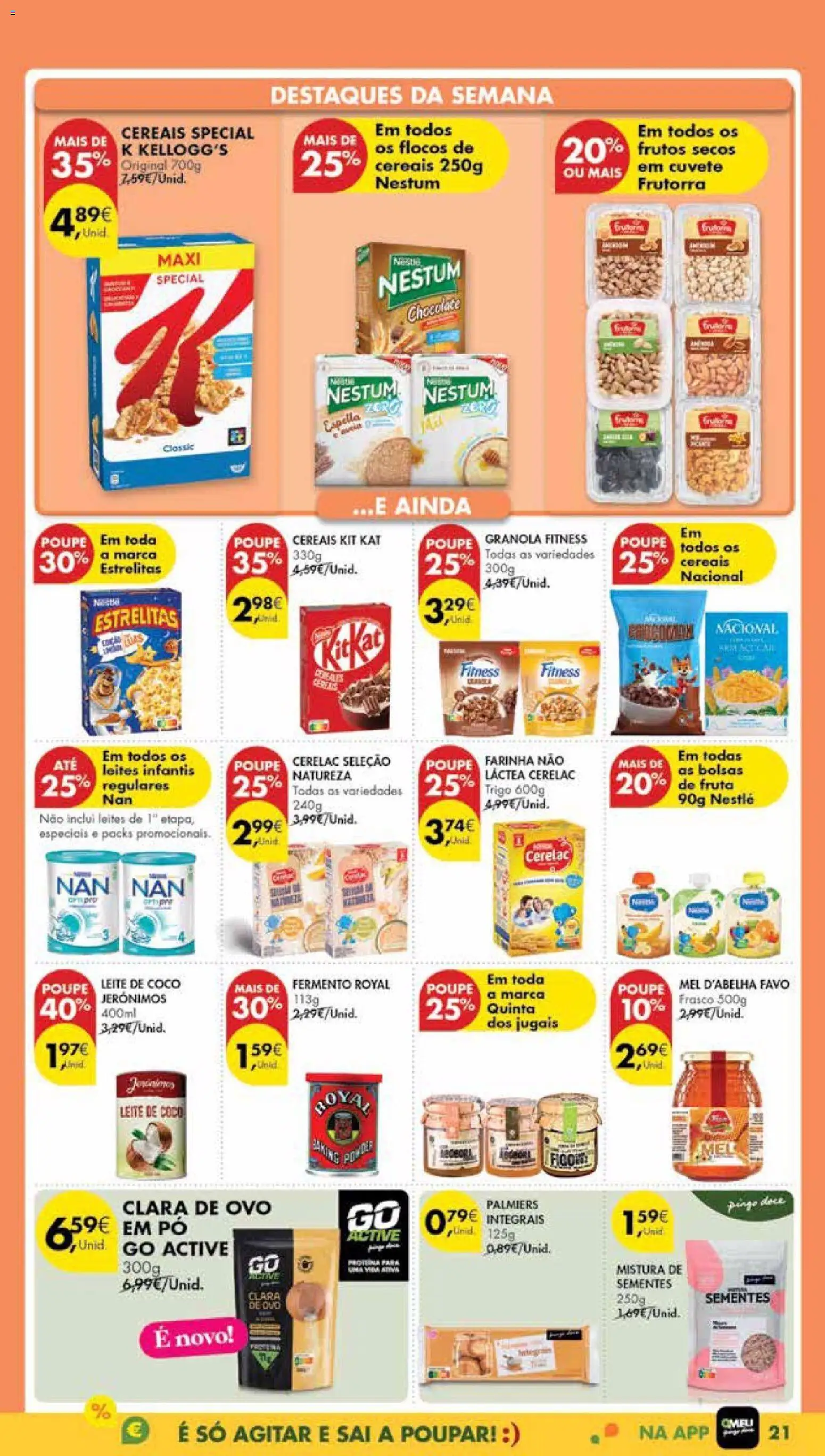 Pingo Doce Poupe Esta Semana Madeira │ válido de 03.02.2026 | Página: 21 | Produtos: Granola, Leite, Chocolate, Mel