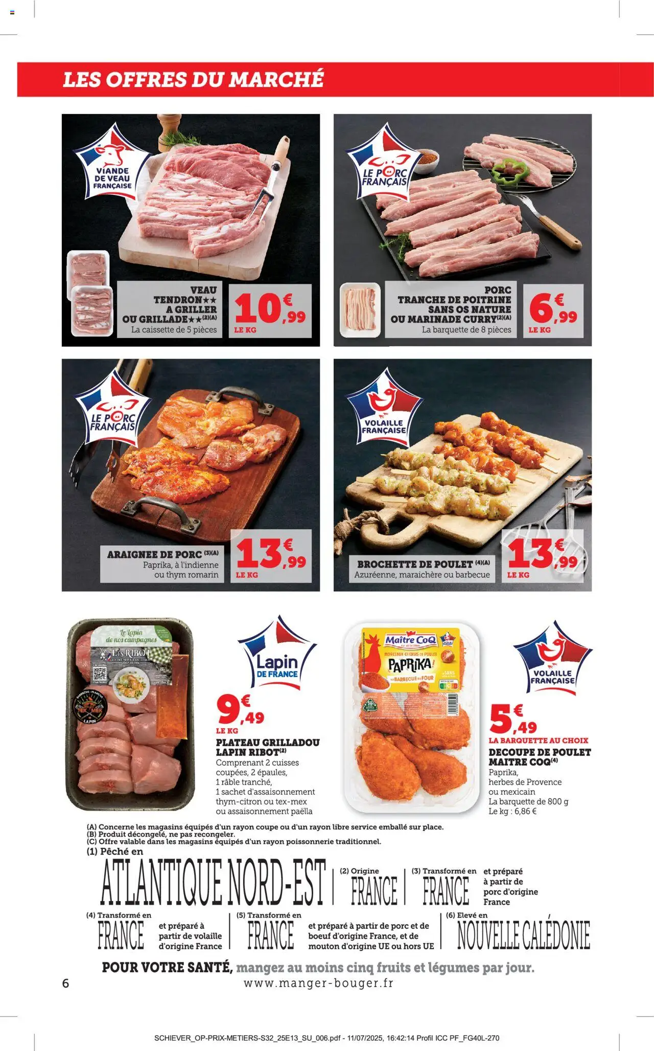  | Page: 6 | Produits: Pêche, Poissonnerie, Herbes de provence, Viande