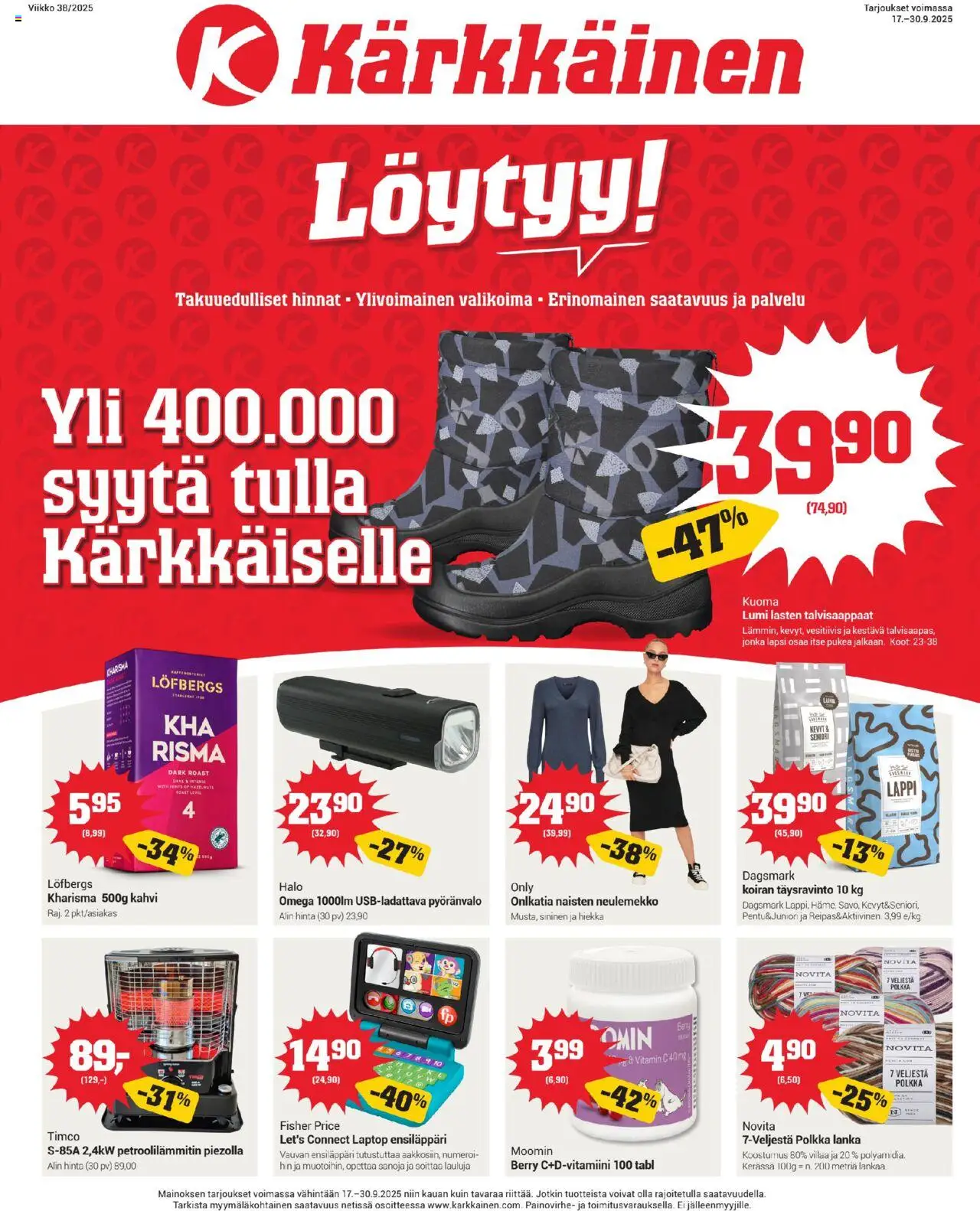 Kärkkäinen tarjoukset – voimassa 17.09.2025 alkaen | Sivu: 1 | Tuotteet: Kahvi