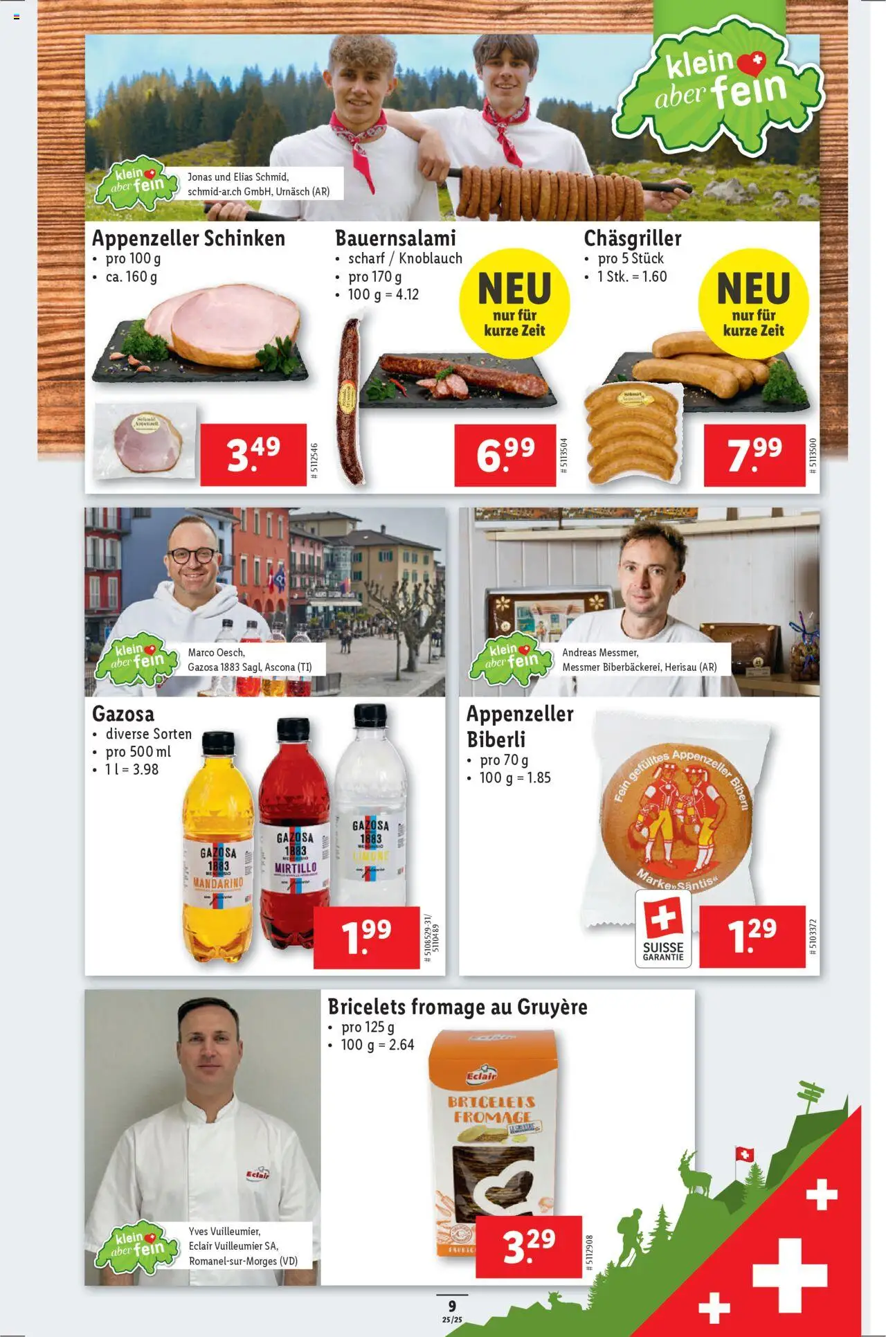 Lidl Aktionen Klein aber fein ab 19.06.2025 | Seite: 9 | Produkte: Schinken, Knoblauch