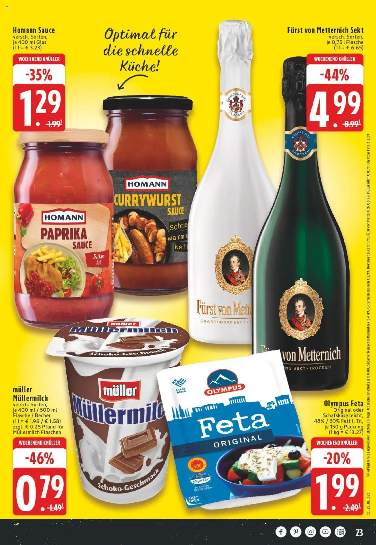 Edeka prospekt Bad Neuenahr - Ahrweiler	 - gültig ab dem 24.08.2025 | Seite: 23 | Produkte: Feta, Milch, Sekt, Muller mullermilch