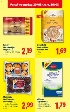  | Pagina: 26 | Producten: Chips, Slagroom, Muffins, Crème