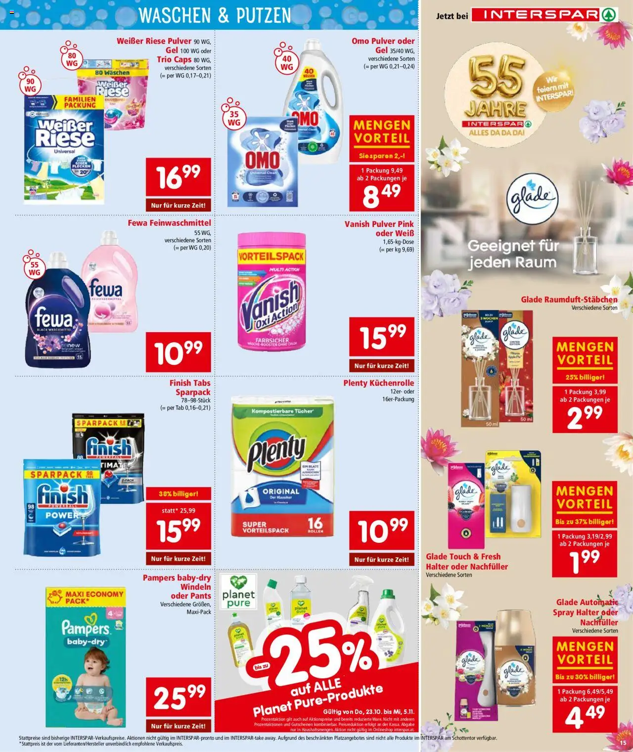 Interspar Flugblatt - Niederösterreich gültig ab 23.10.2025 | Seite: 15 | Produkte: Pampers