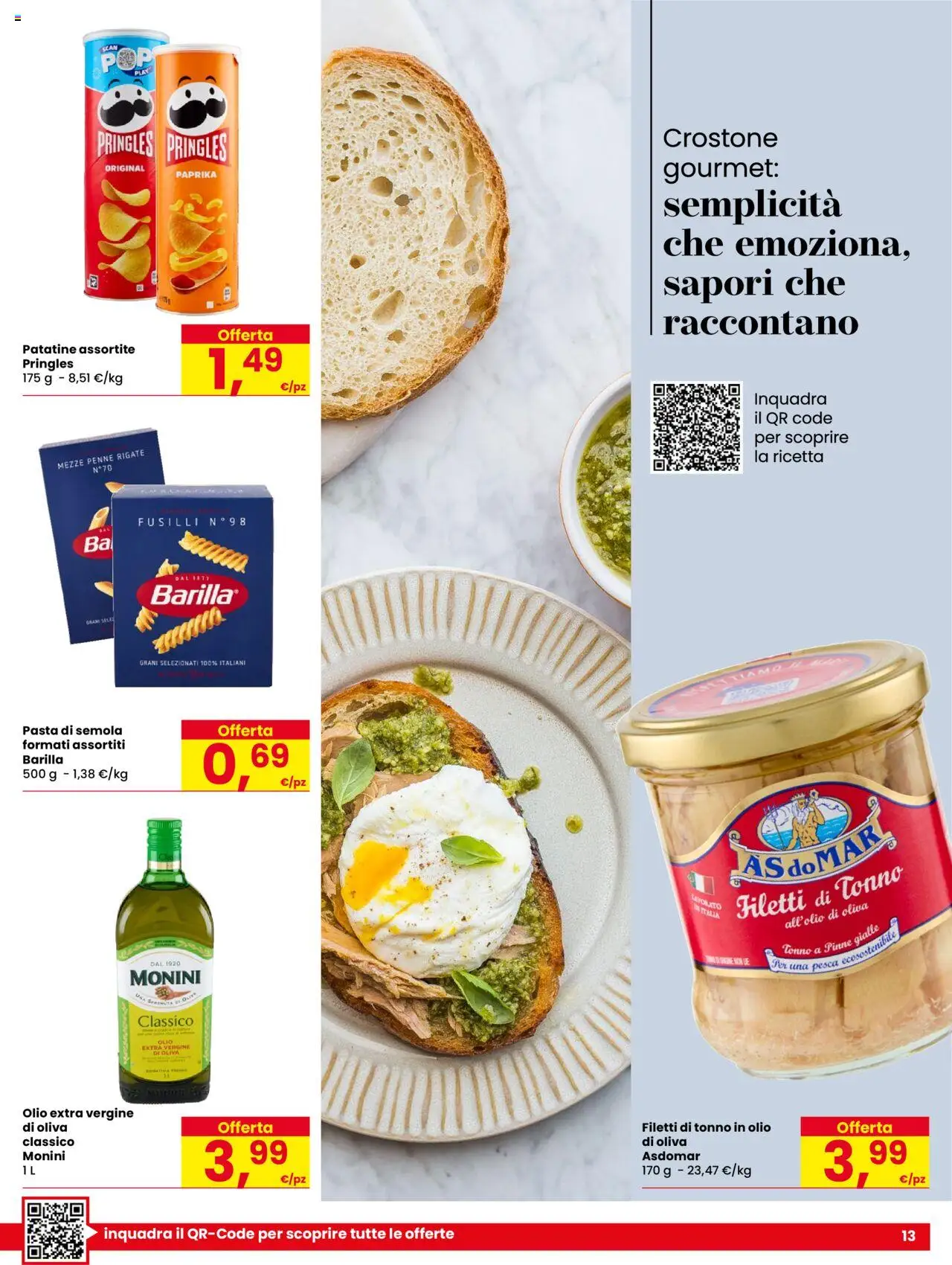 Volantino Despar del 07.08.2025 | Pagina: 13 | Prodotti: Patatine, Pesca, Pinne, Olio extra vergine