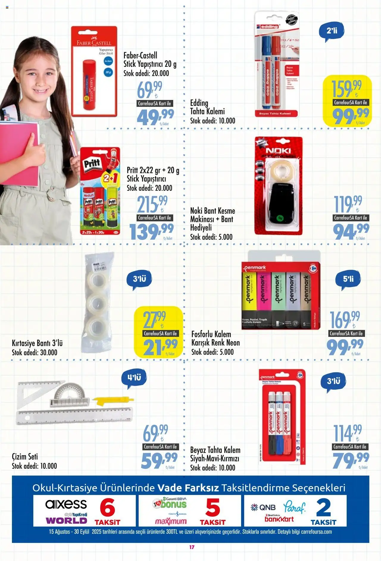 CarrefourSA Katalog - 25.08.2025 tarihinden itibaren geçerlidir | Sayfa: 17 | Ürünler: Stick yapıştırıcı, Bant