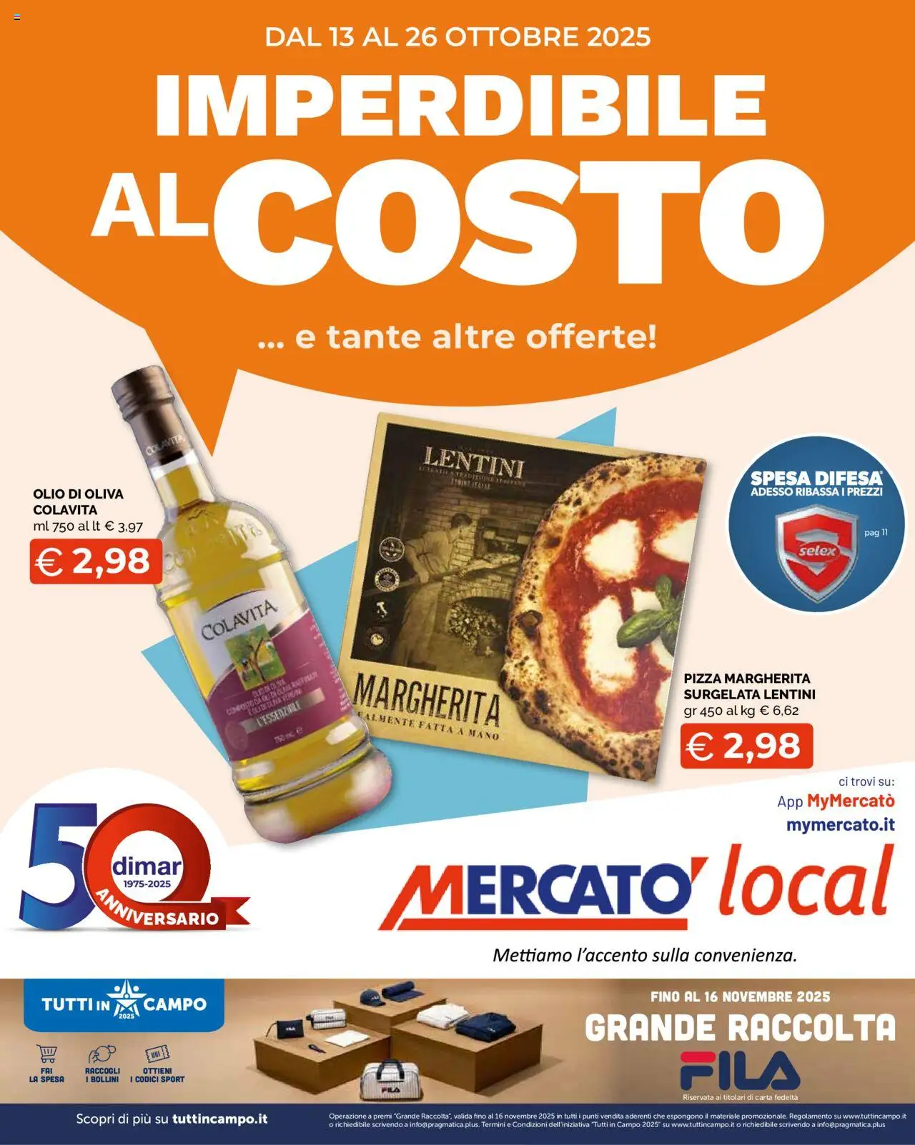 Volantino Mercatò del 13.10.2025 | Pagina: 1 | Prodotti: Pizza, Olio, Olio di Oliva