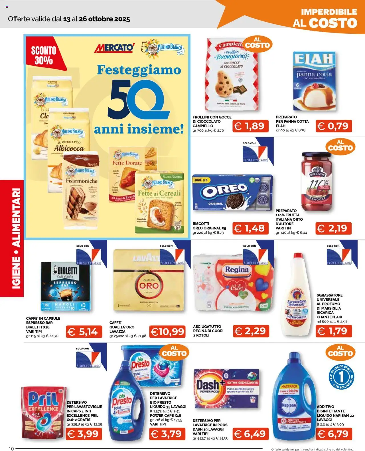 Volantino Mercatò del 13.10.2025 | Pagina: 10 | Prodotti: Cioccolato, Fragole, Lavatrice, Asciugatutto