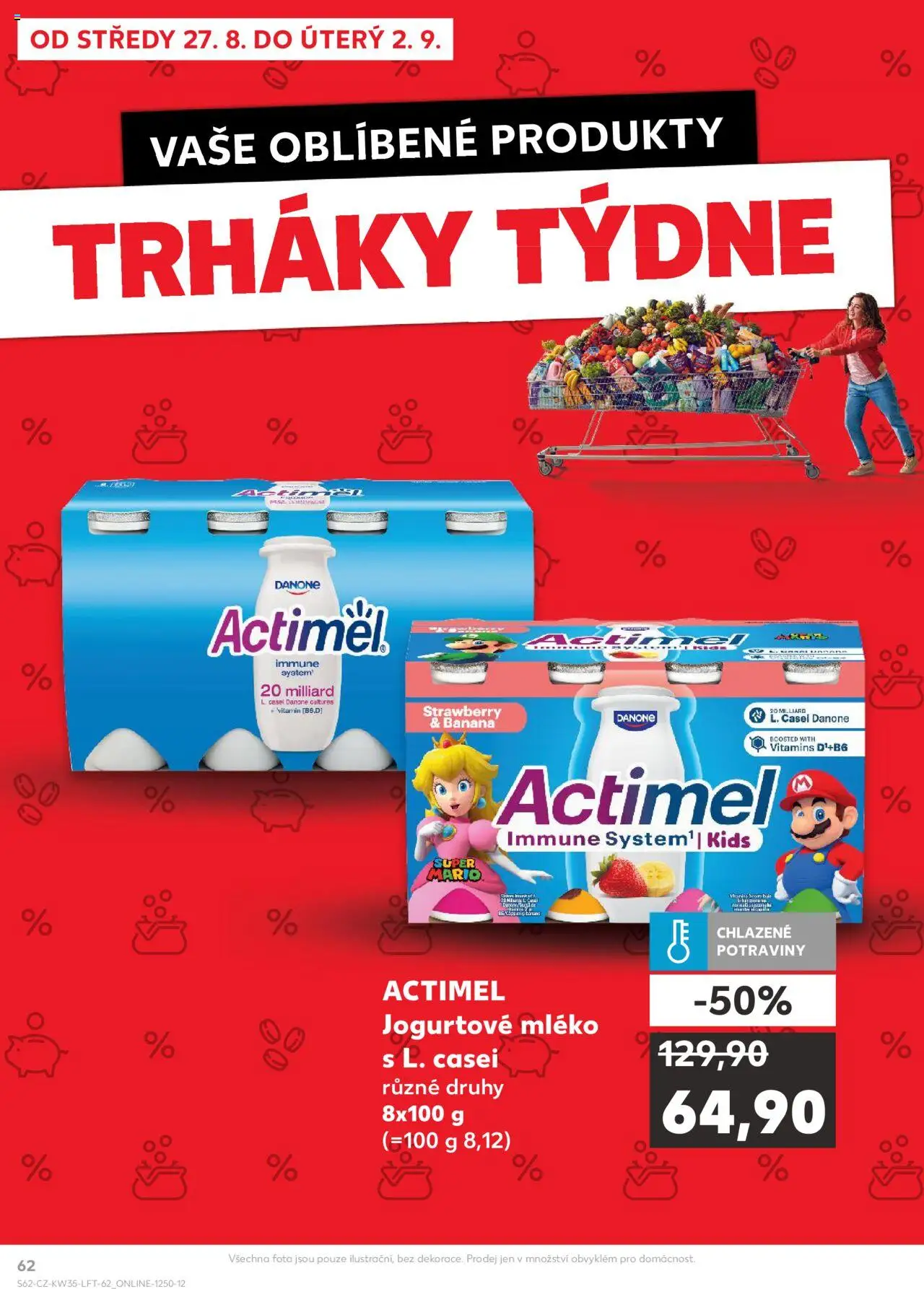 Kaufland leták - Liberec od 27.08.2025 | Strana: 62 | Produkty: Mléko, Actimel, Potraviny