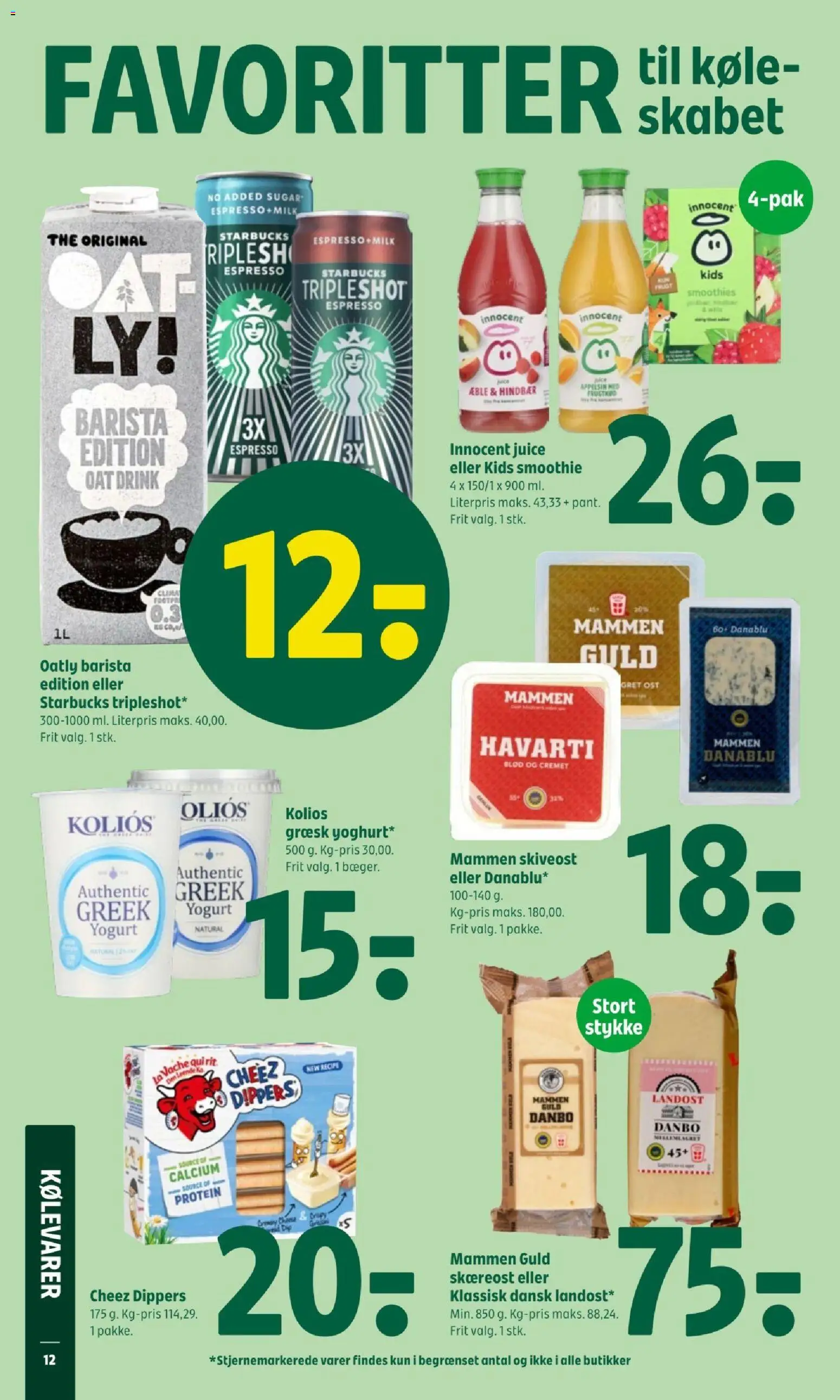 Coop 365 tilbudsavis – gyldig fra 09.04.2026 | Side: 14 | Produkter: Ost, Juice, Skiveost, Smoothie