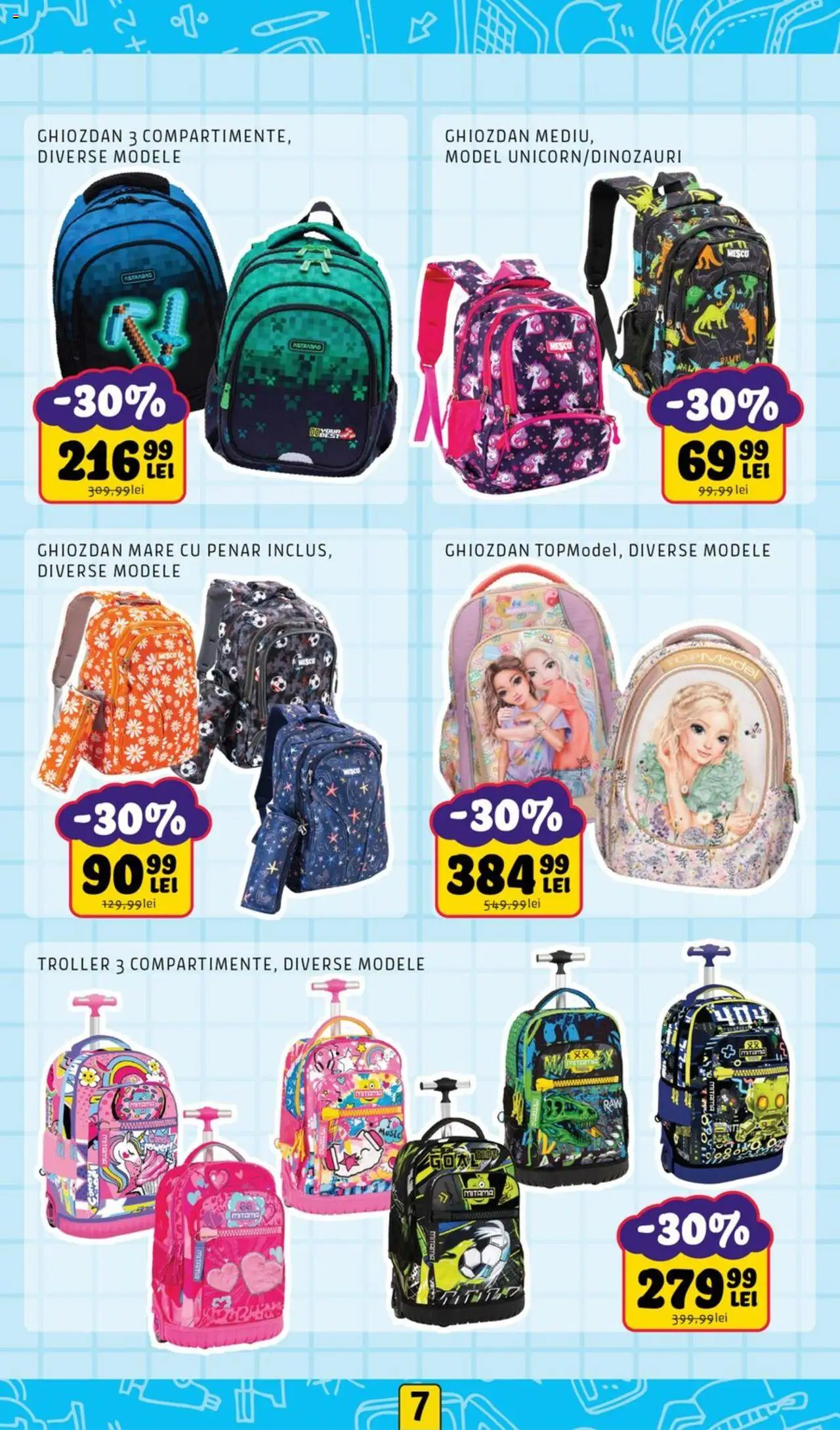 Noriel catalog - Back to School – valabil de la 11.08.2025 | Pagină: 7 | Produse: Ghiozdan