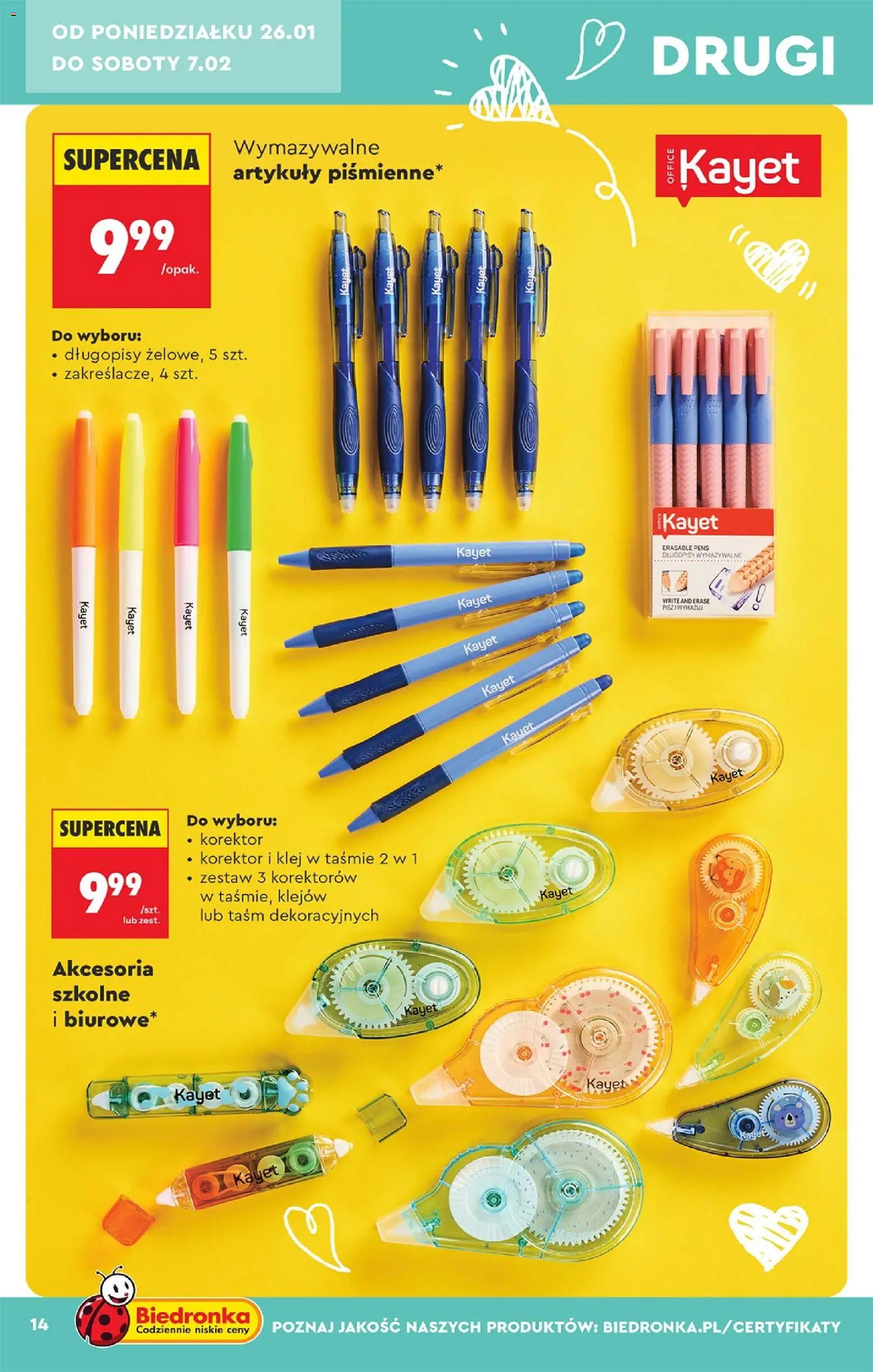 Biedronka gazetka - Hity i inspiracje od 24.01.2026 | Strona: 16 | Produkty: Korektor