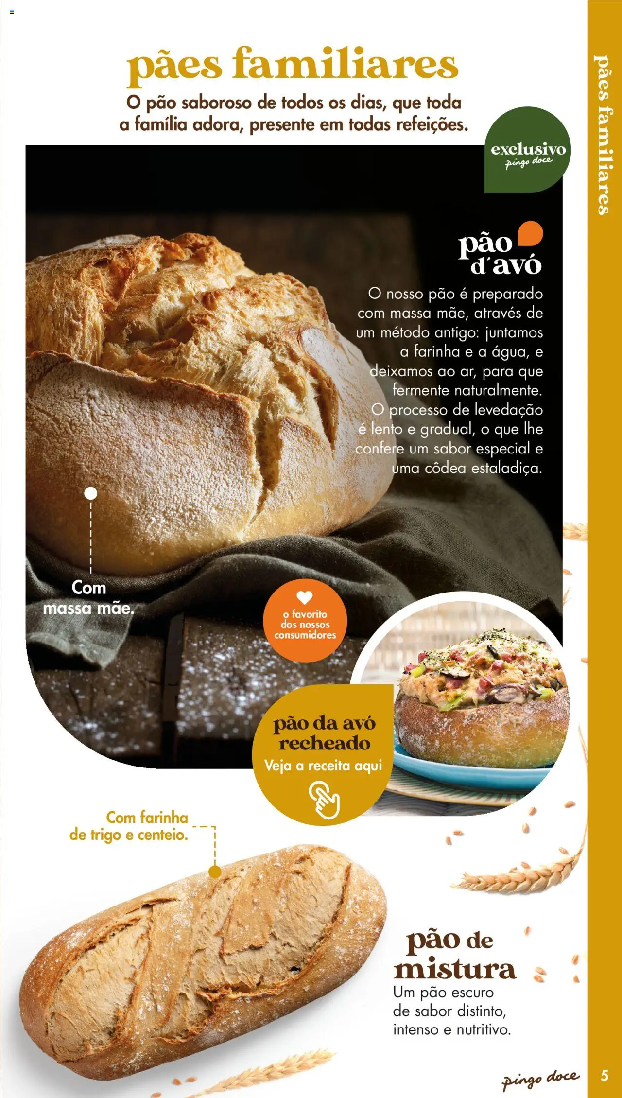 Pingo Doce - Catálogo-Padaria │ válido de 20.05.2025 | Página: 5 | Produtos: Farinha de trigo, Pão, Massa