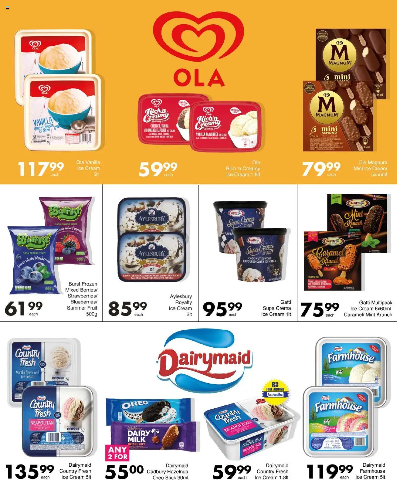 Save Specials │ valid from 14.08.2025 | Page: 9 | Products: Blueberries, Milk, Cream, Ice cream