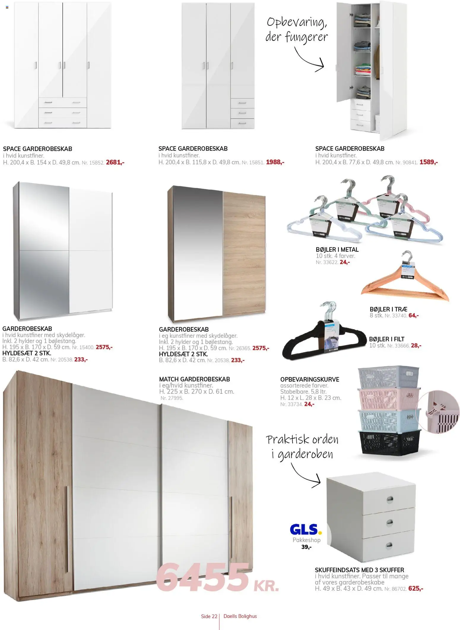 Daells Bolighus tilbudsavis – gyldig fra 11.02.2026 | Side: 22 | Produkter: Garderobeskabe, Bøjler
