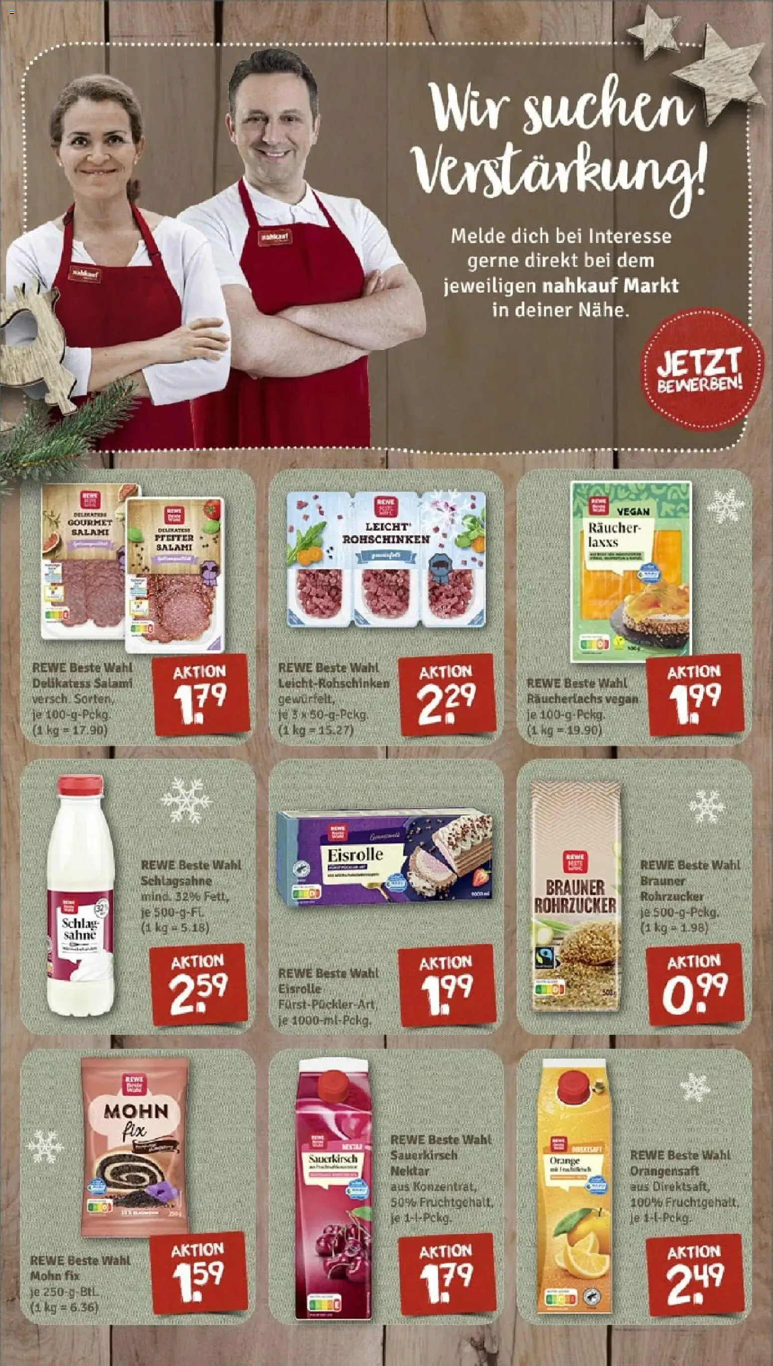 Rewe prospekt Obing	 – gültig ab 23.11.2025 | Seite: 7 | Produkte: Orangensaft, Räucherlachs, Salami, Sahne