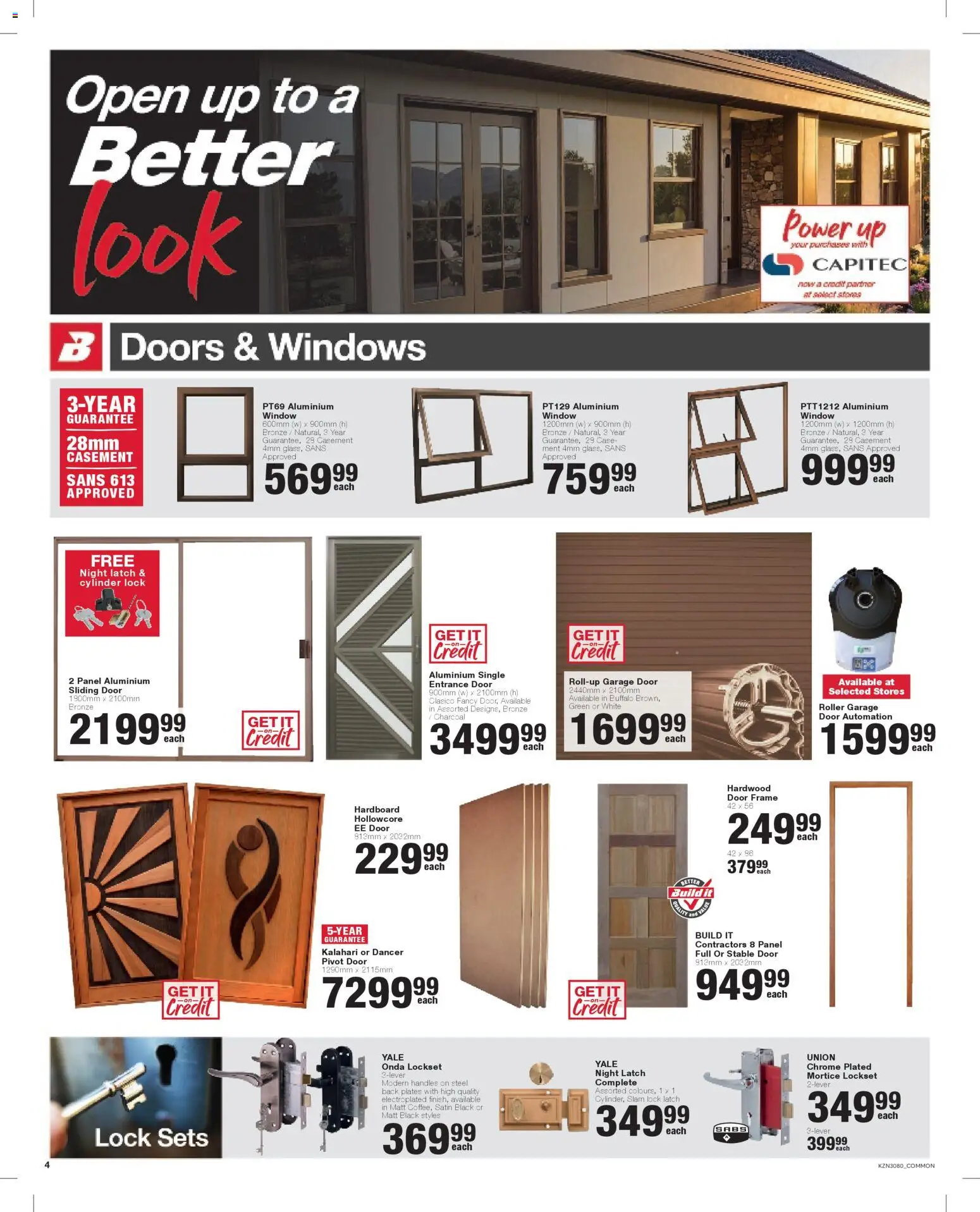 New Build It catalogue – valid from 25.11.2025 | Page: 4 | Products: Frame, Stable door, Door frame, Lock