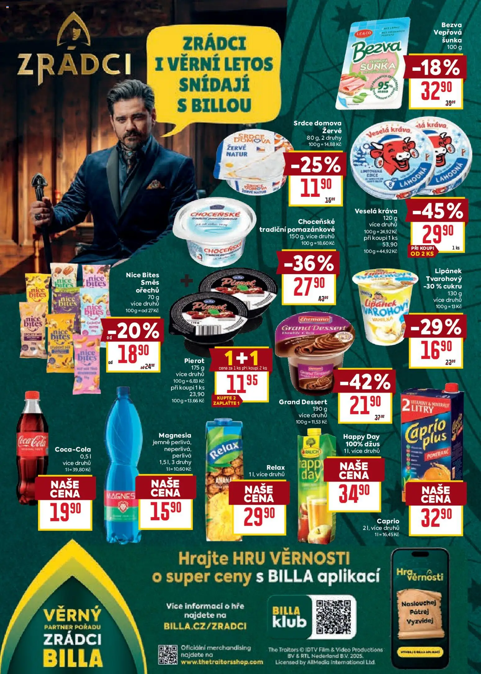 Billa Velký leták od 05.11.2025 | Strana: 16 | Produkty: Lipánek, Šunka, Coca cola, Magnesia
