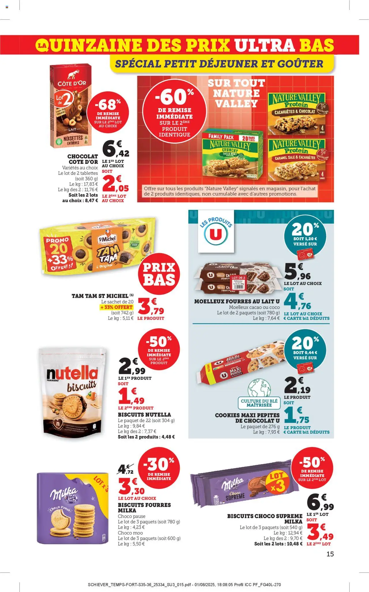 | Page: 15 | Produits: Noisettes, Nutella, Chocolat, Biscuits