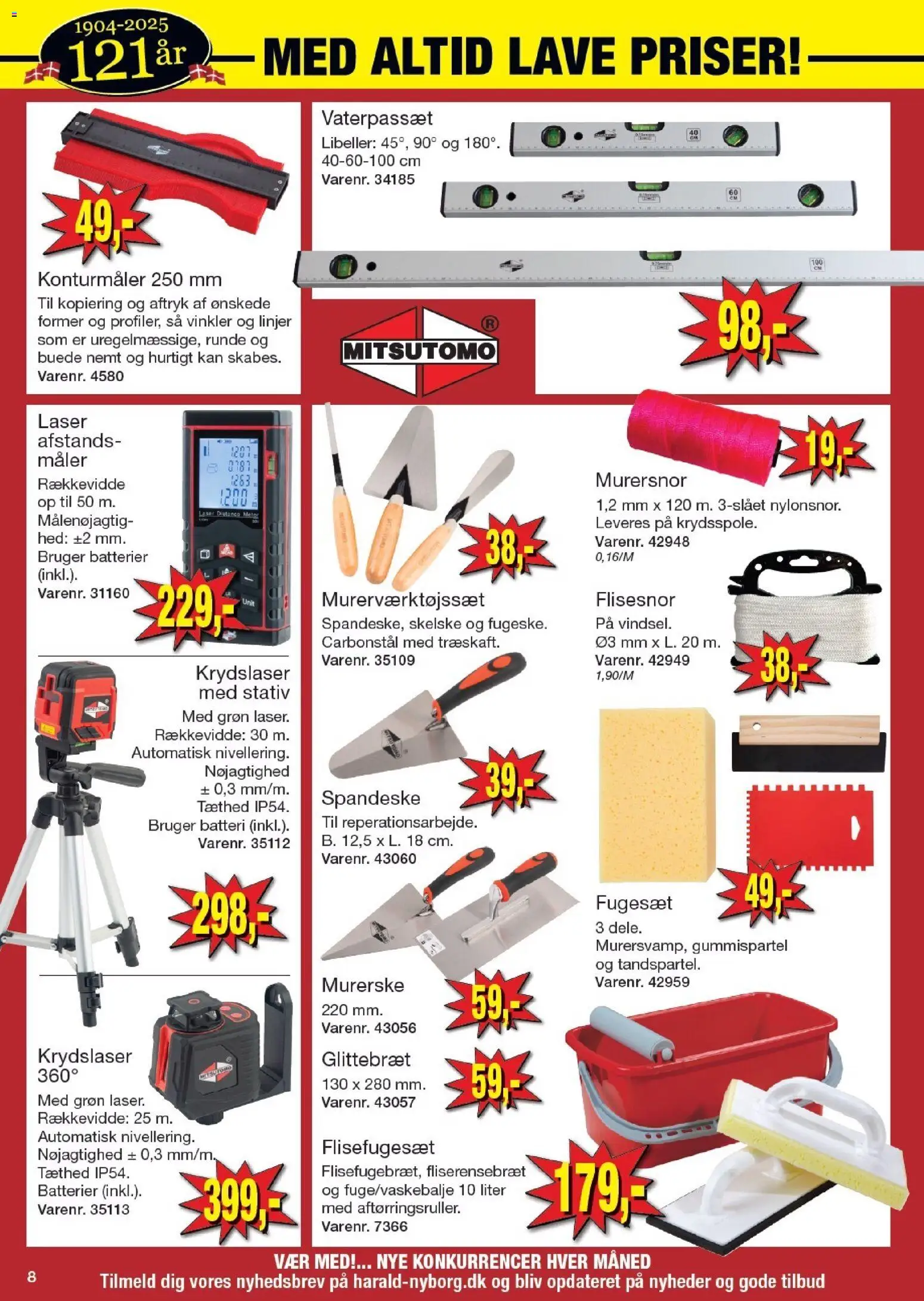 Harald Nyborg tilbudsavis – gyldig fra 13.11.2025 | Side: 8 | Produkter: Batterier, Søm, Batteri