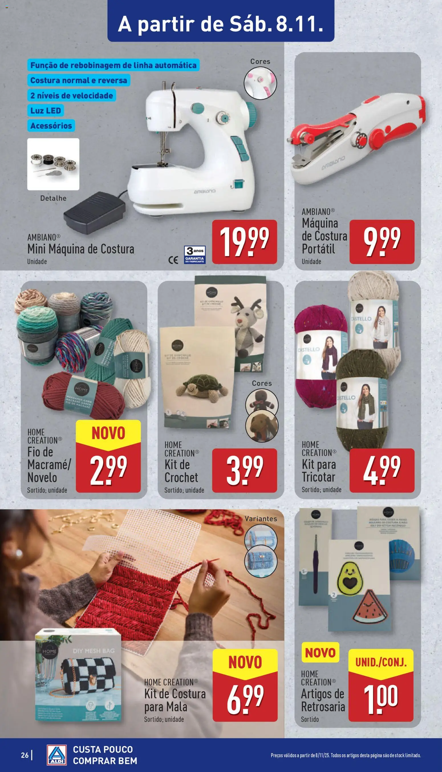 Aldi folheto │ válido de 03.11.2025 | Página: 26 | Produtos: Máquina de costura