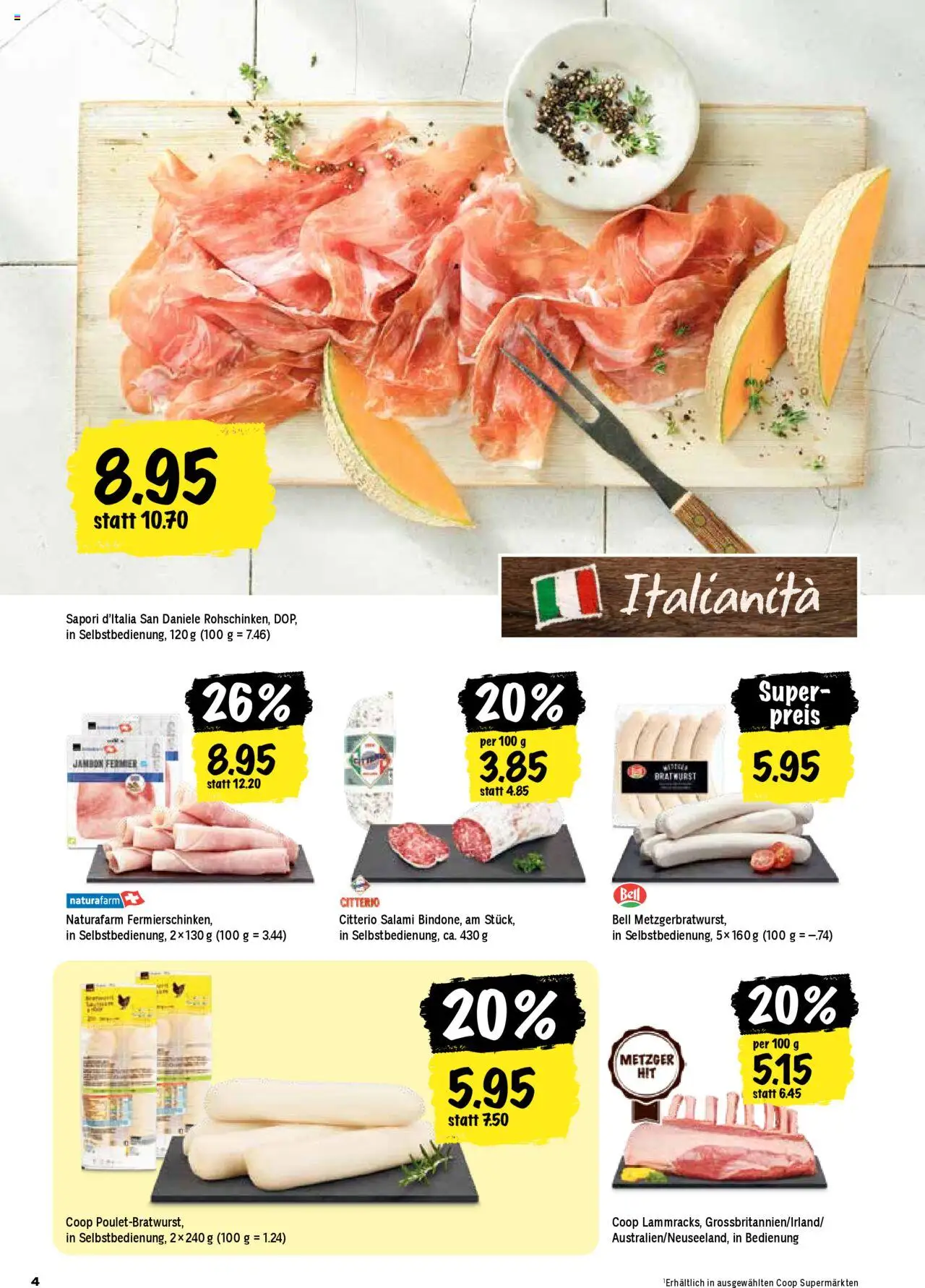 Coop Aktionen ab 14.08.2025 | Seite: 4 | Produkte: Salami