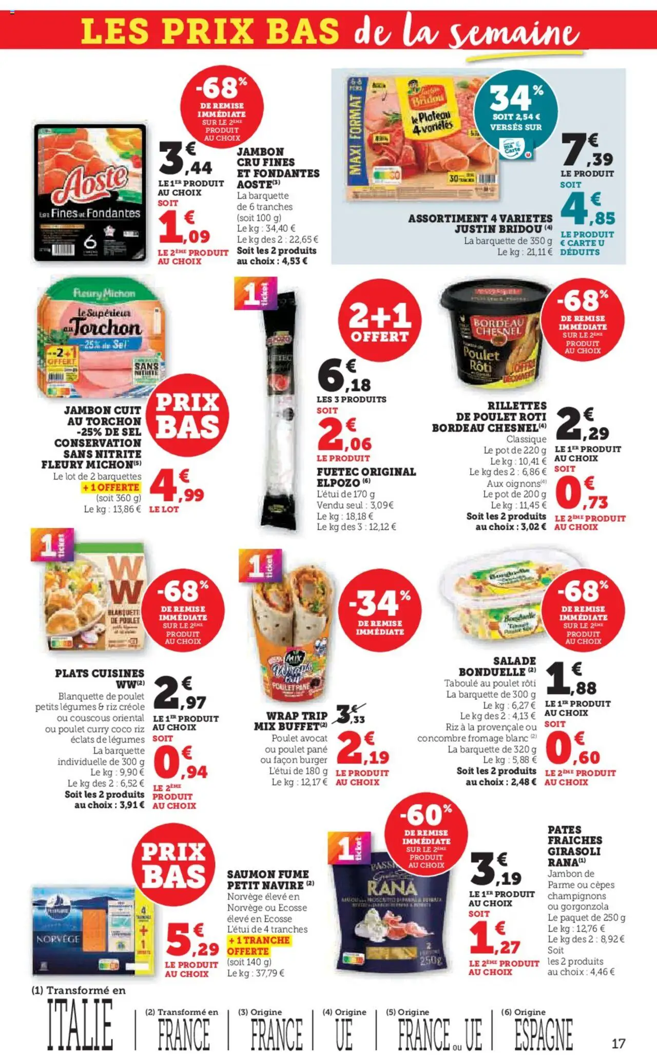  | Page: 17 | Produits: Salade, Sel, Curry, Jambon