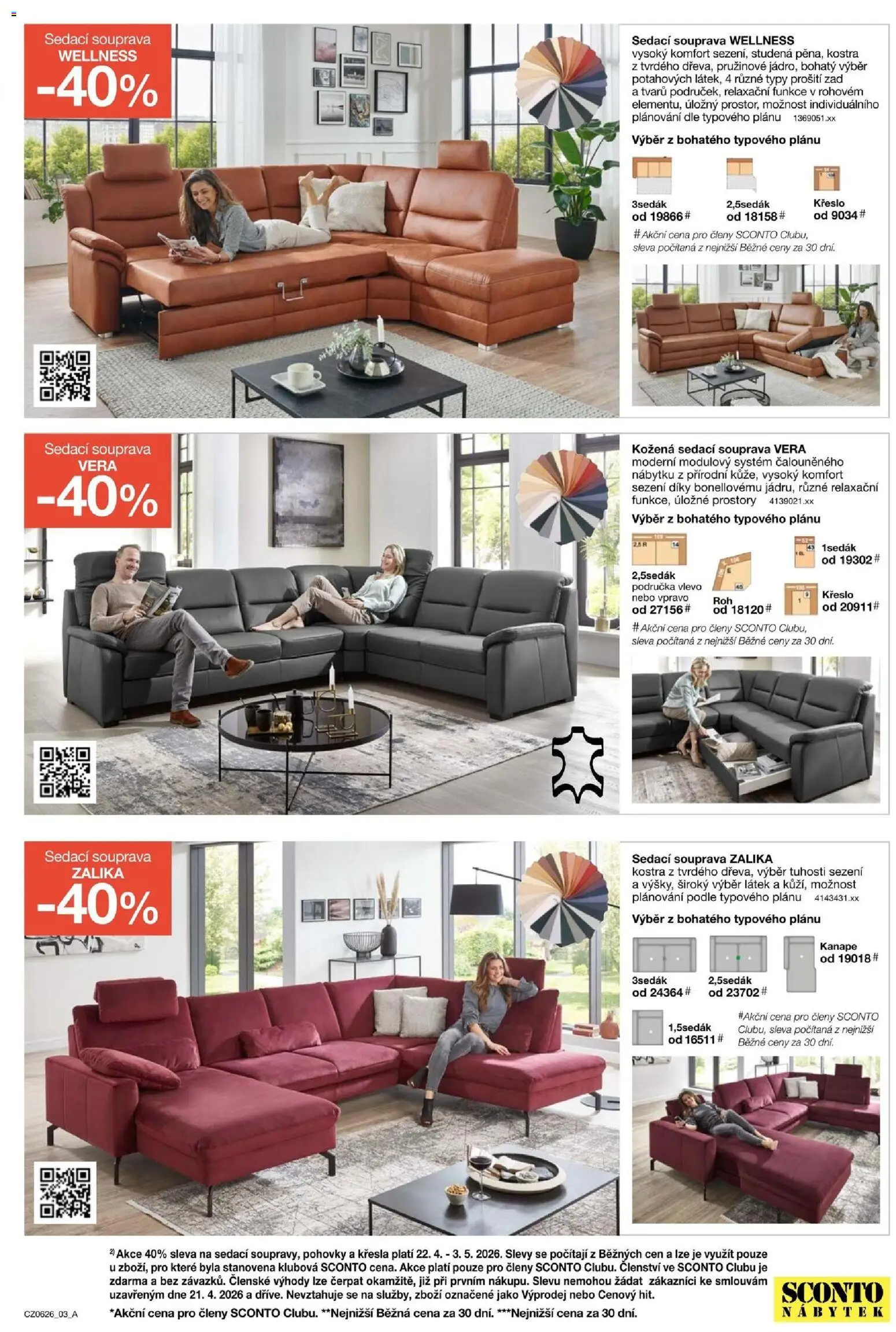 Sconto nábytek leták od 22.04.2026 | Strana: 3 | Produkty: Sedací souprava, Křesla, Nábytek, Křeslo