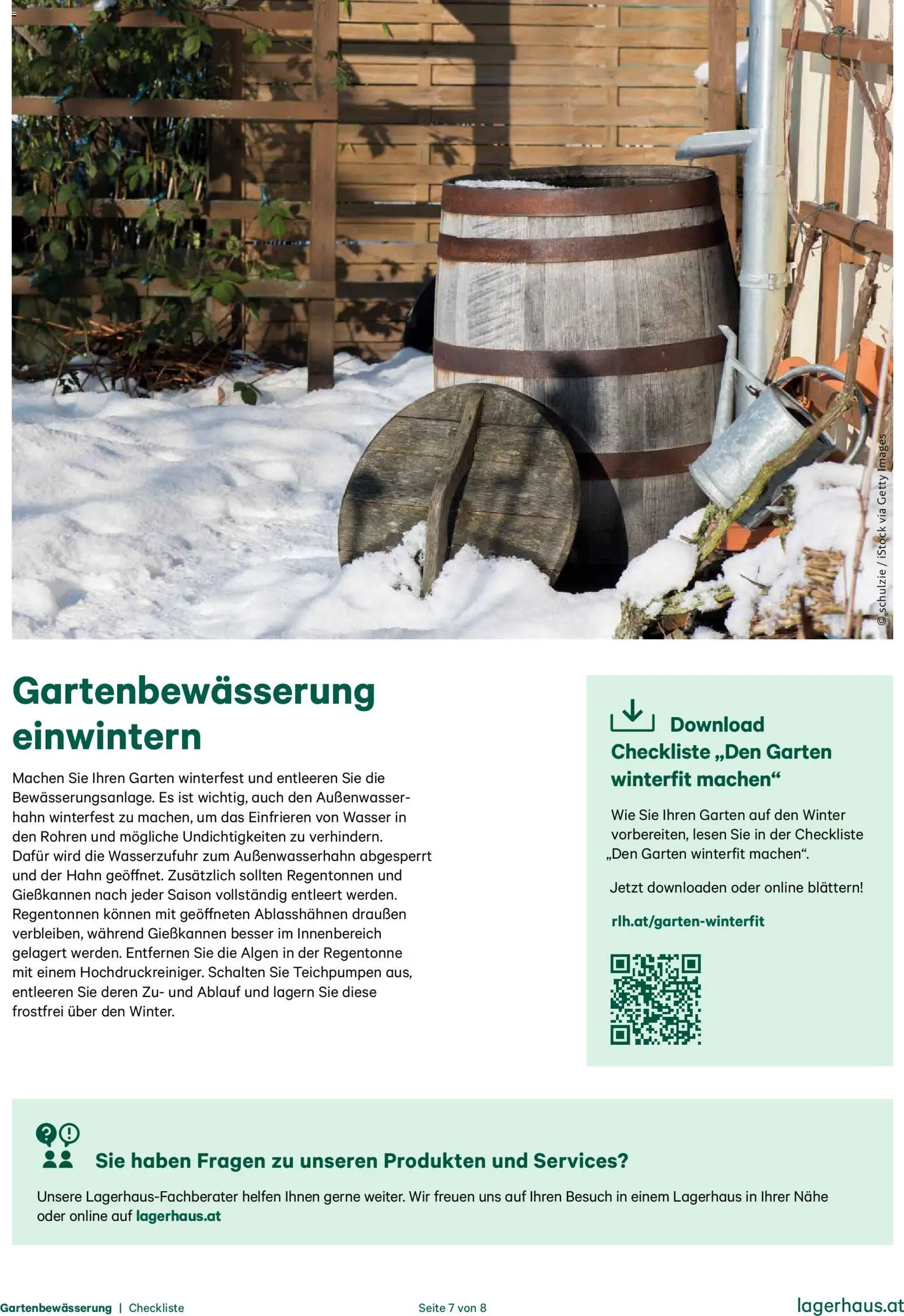 Lagerhaus - Checkliste Gartenbewässerung gültig ab 13.11.2025 | Seite: 7 | Produkte: Wasser