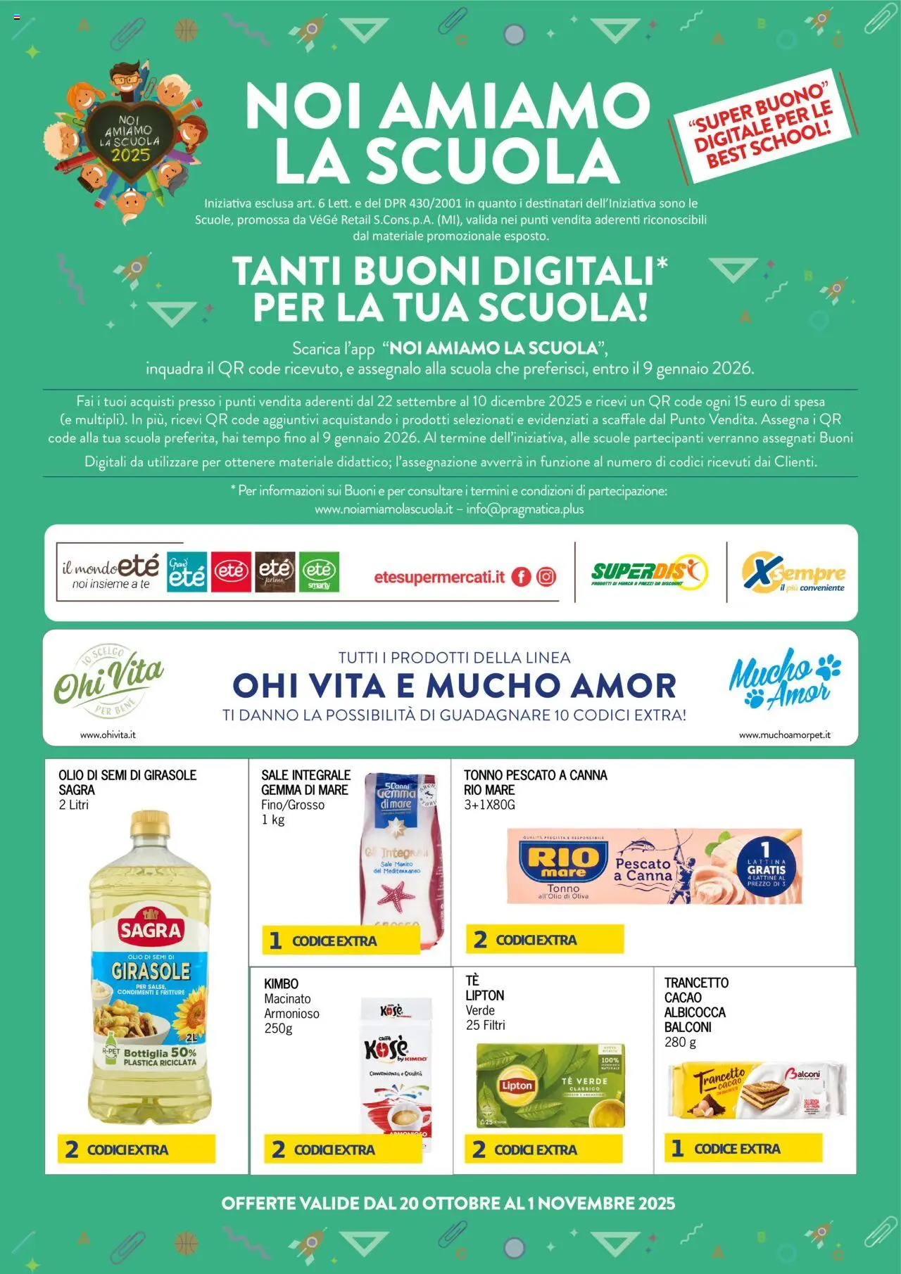 Volantino Eté del 20.10.2025 | Pagina: 2 | Prodotti: Olio, Scaffale, Olio di semi di girasole, Macinato