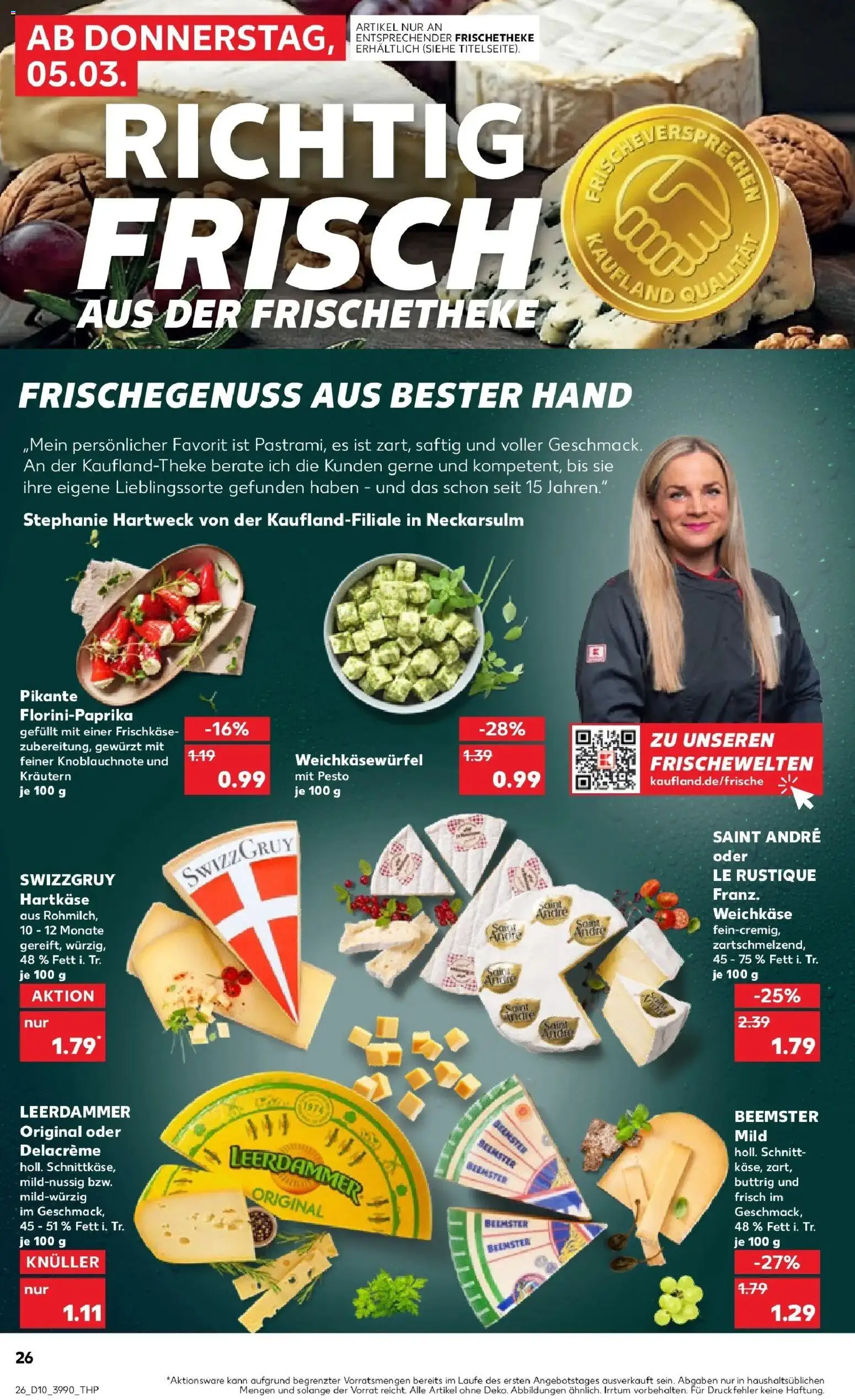 Kaufland Prospekt Detmold	 – gültig ab 02.03.2026 | Seite: 38 | Produkte: Leerdammer, Frischkase