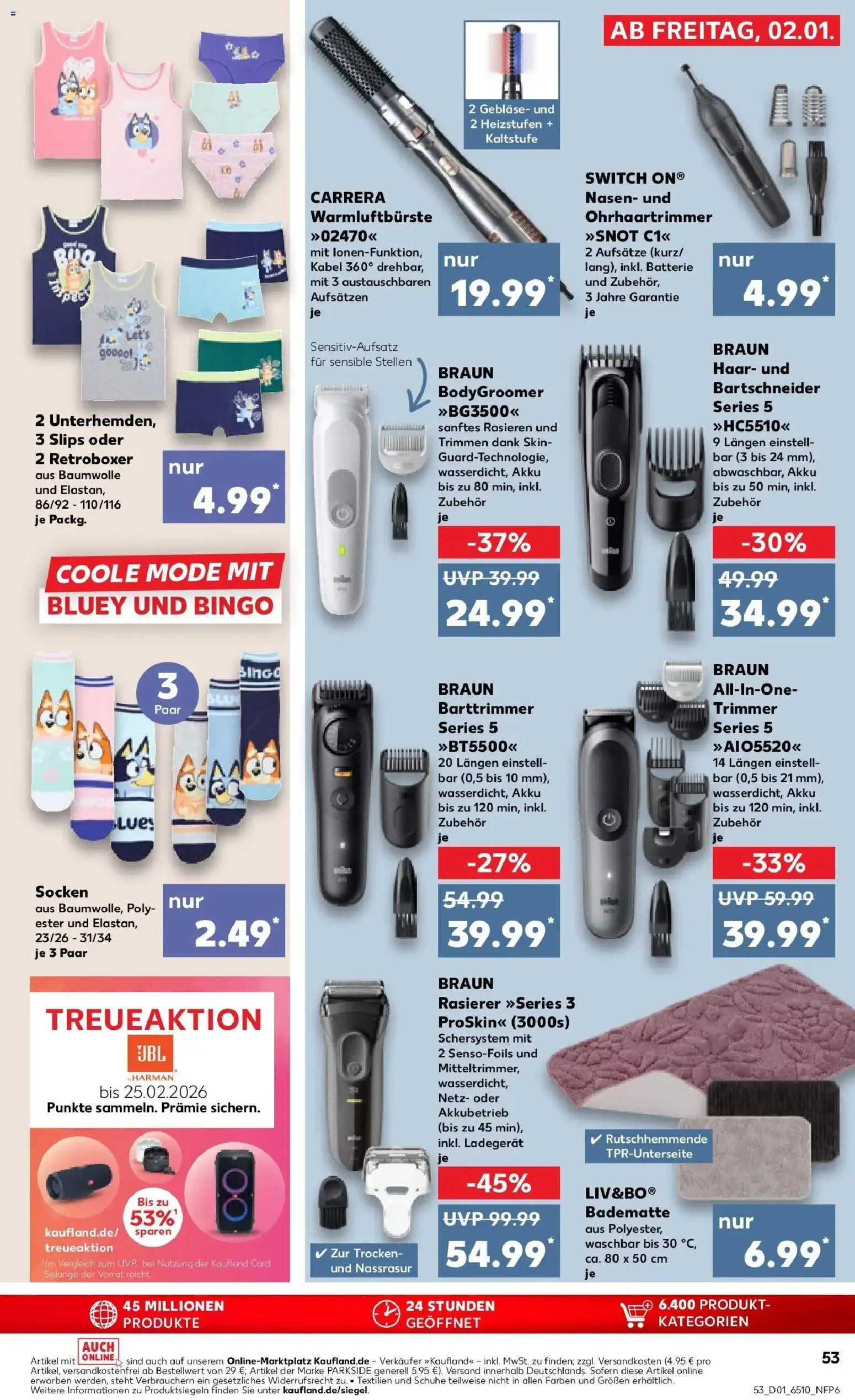 Kaufland prospekt Borken	 – gültig ab 05.01.2026 | Seite: 53 | Produkte: Rasierer, Batterie, Socken, Ladegerät