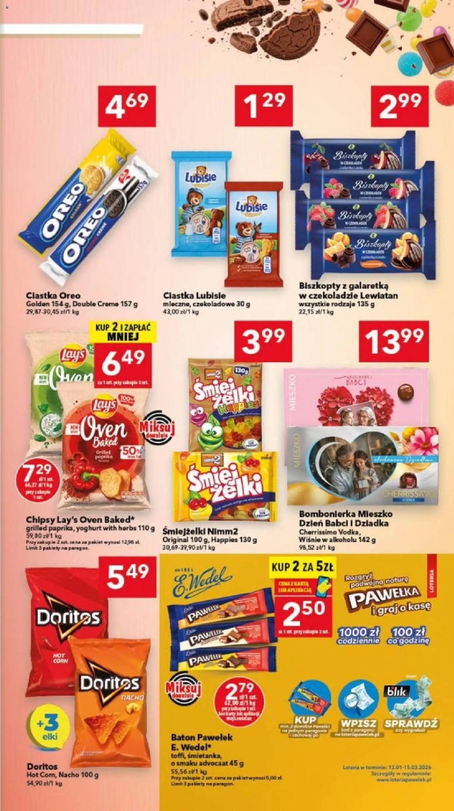 Lewiatan gazetka - Szczecin od 15.01.2026 | Strona: 5 | Produkty: Wiśnie, Doritos, Lays, Baton
