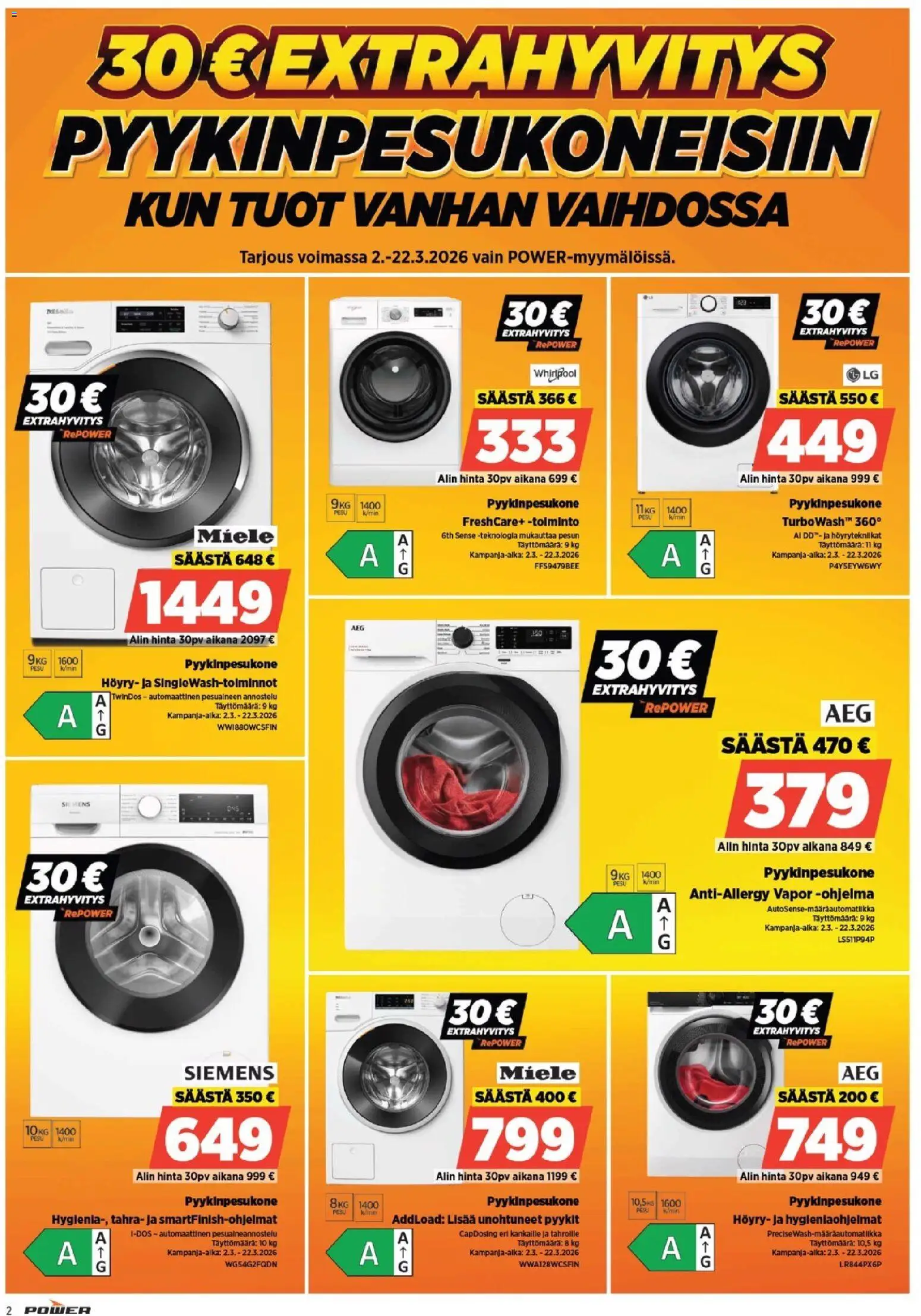 Power tarjoukset – voimassa 09.03.2026 alkaen | Sivu: 2